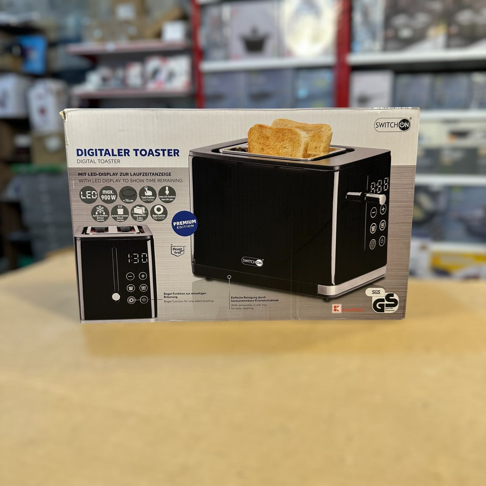 Silver Crest 2 Slice Digital Toaster 900W