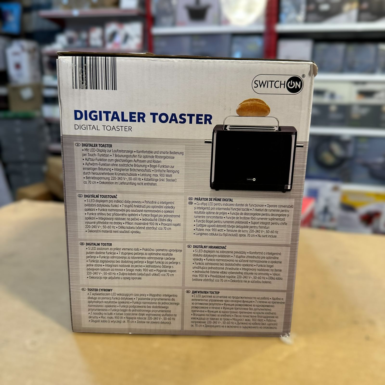 Silver Crest 2 Slice Digital Toaster 900W
