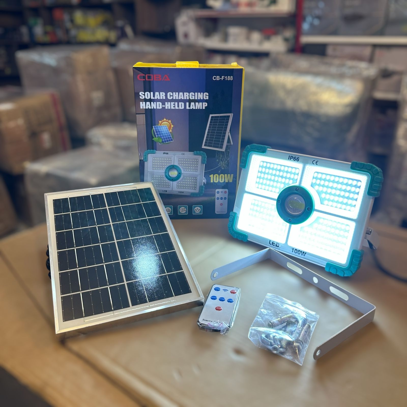 COBA Solar Rechargeable Handheld Lamp