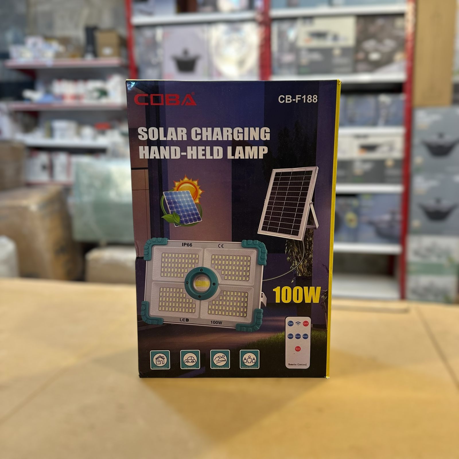 COBA Solar Rechargeable Handheld Lamp
