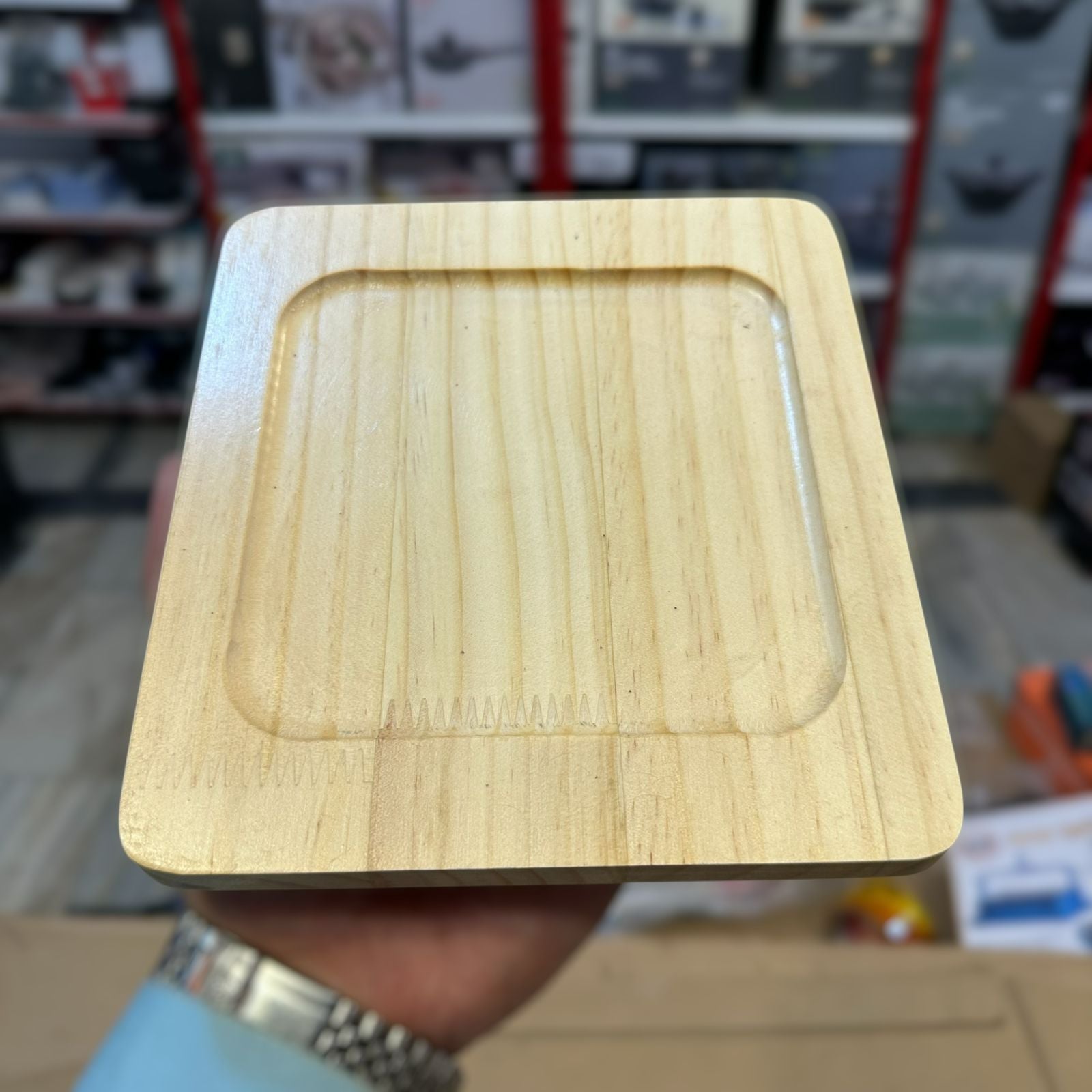 Cast Iron Sizzler Pan with Wooden Tray