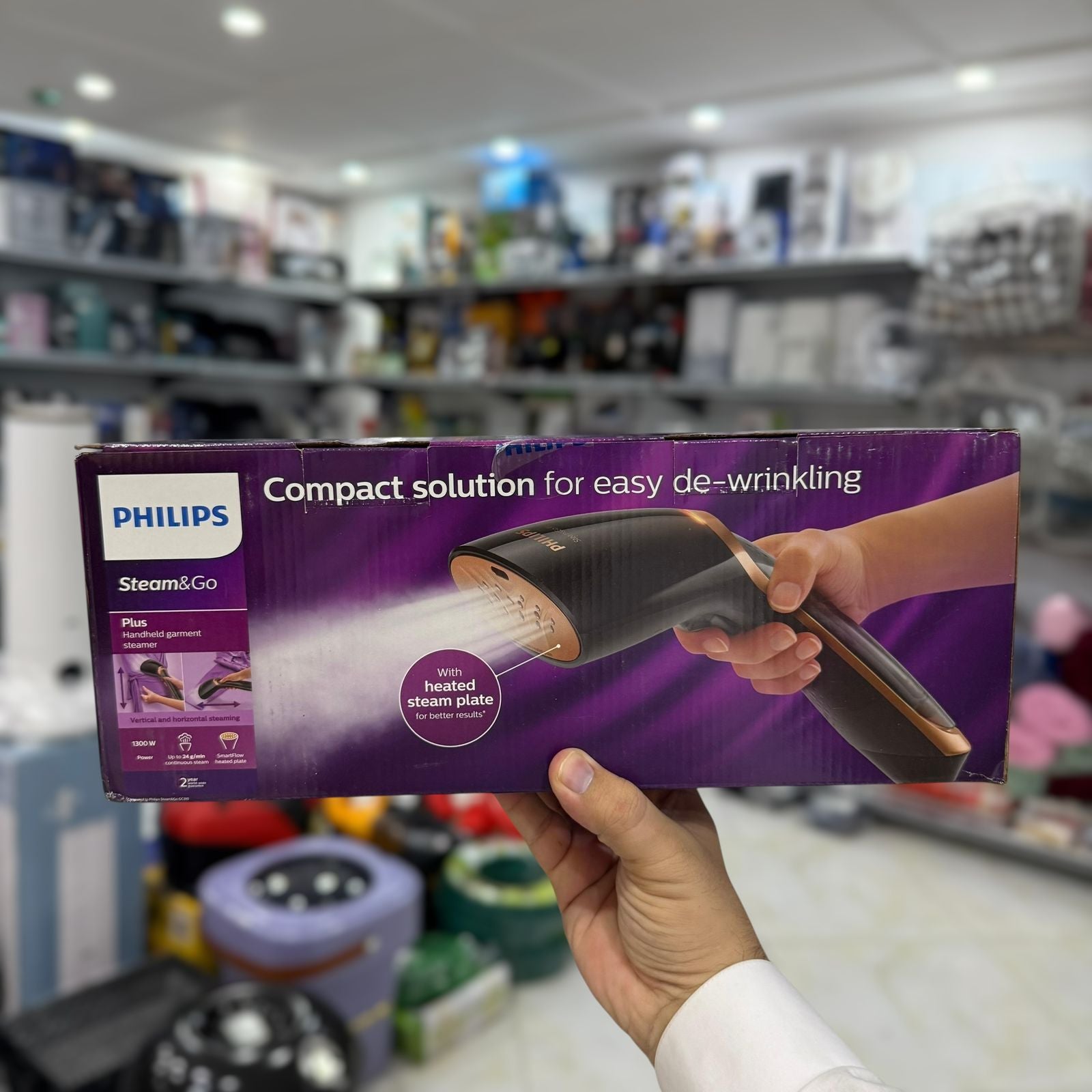 Philips SmartFlow Heated Plate Garment Steamer GC-362