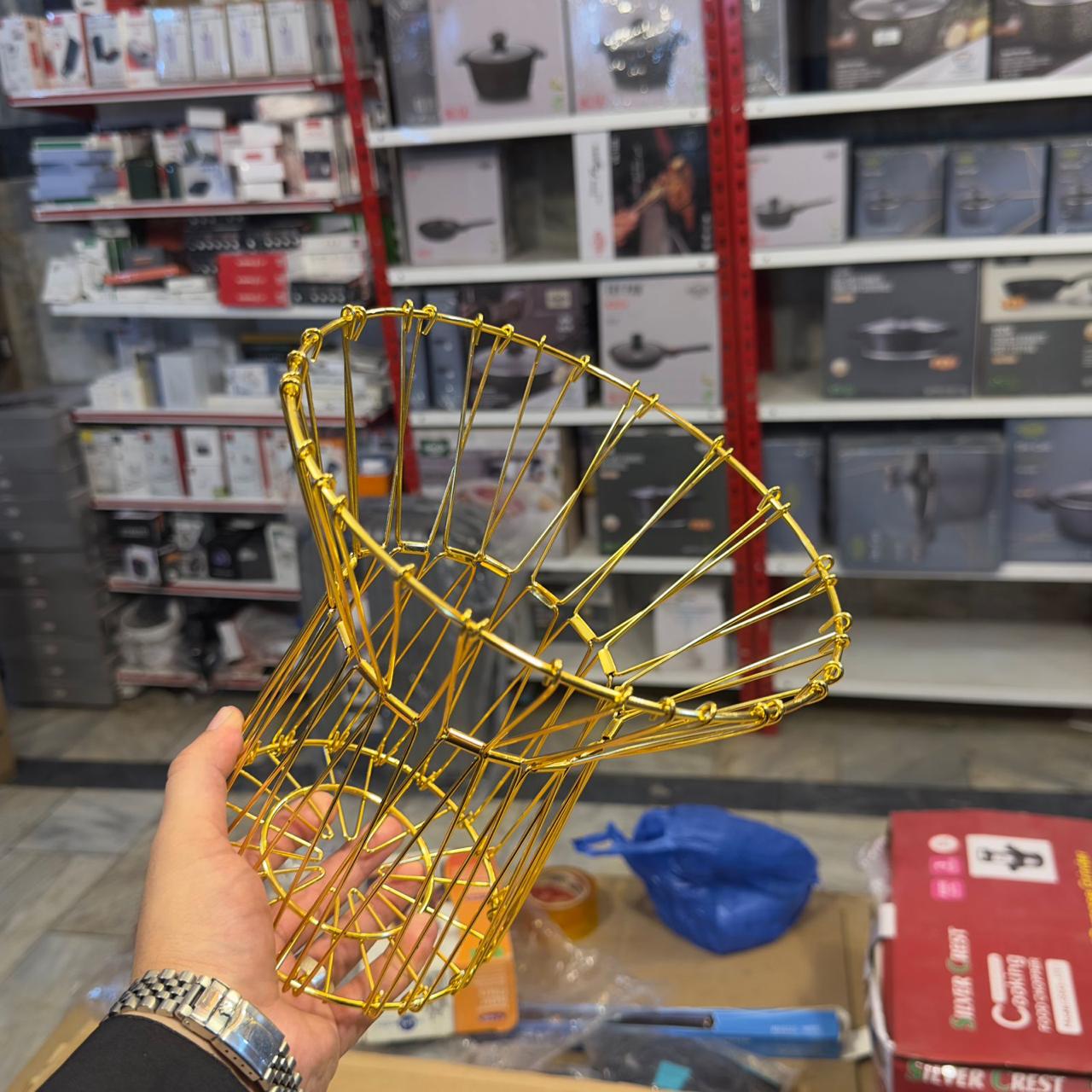 Multifunctional Folding Wire Basket