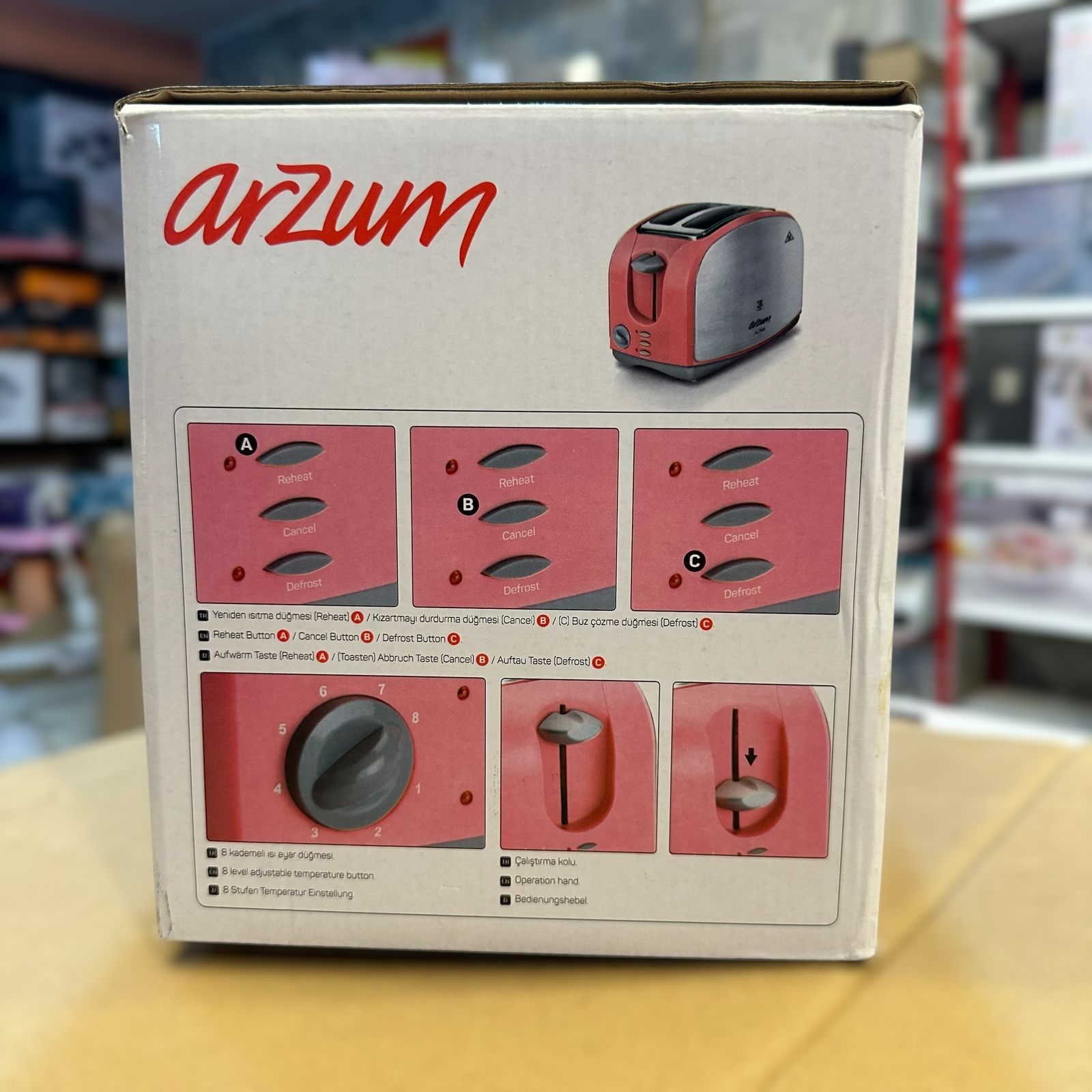 Arzum 2 Slice Bread Toaster