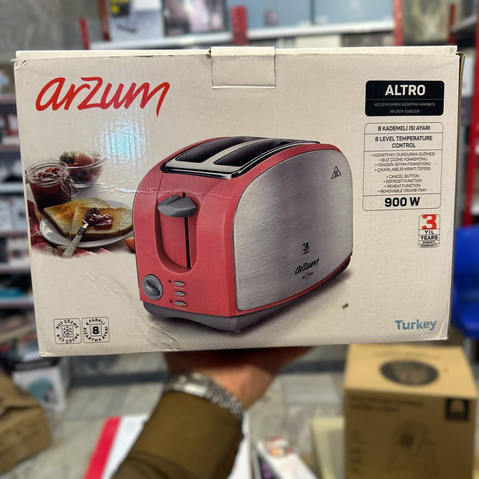 Arzum 2 Slice Bread Toaster