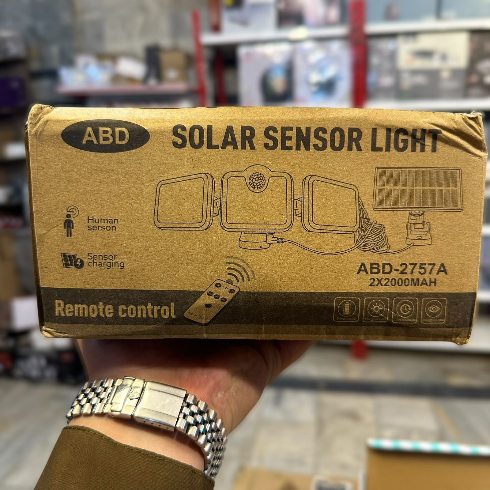 3D Solar Sensor Light