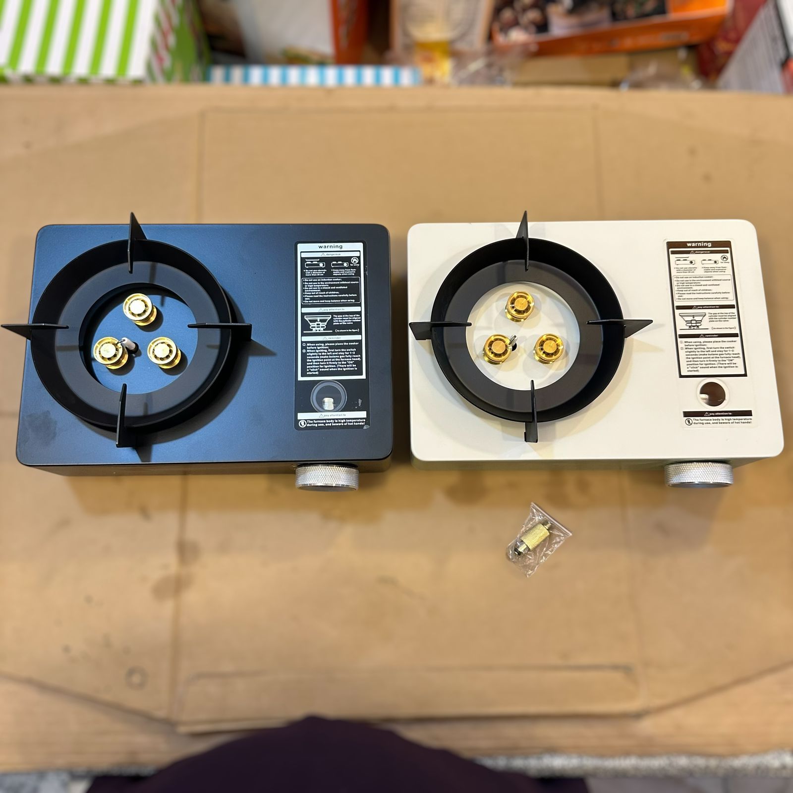 Premium Quality Camping Stove with Box - White