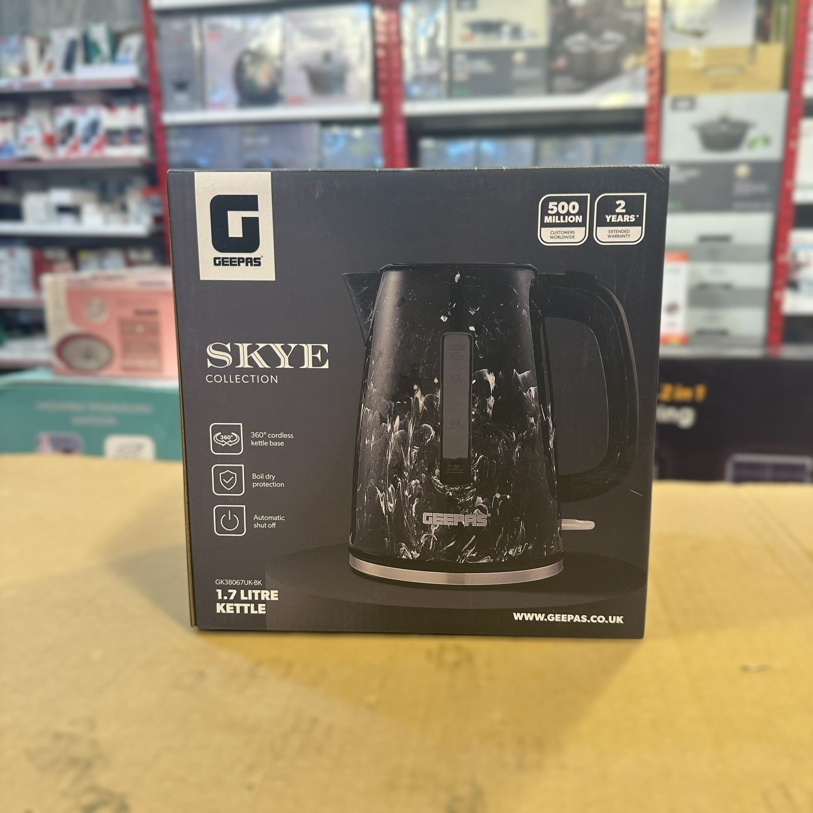 Geepas Skye Electric Kettle 1.7L 38067