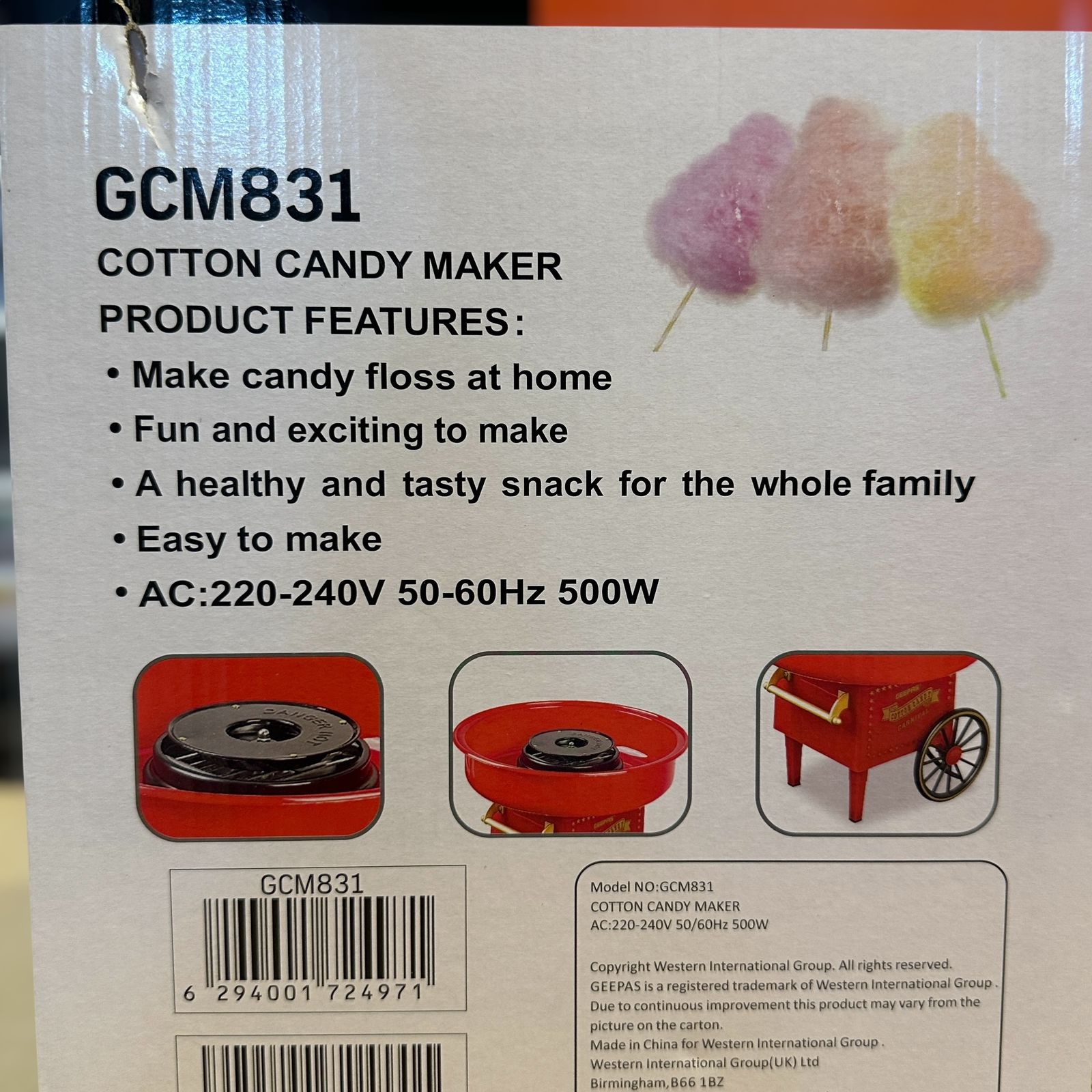 Geepas Cotton Candy Maker 831