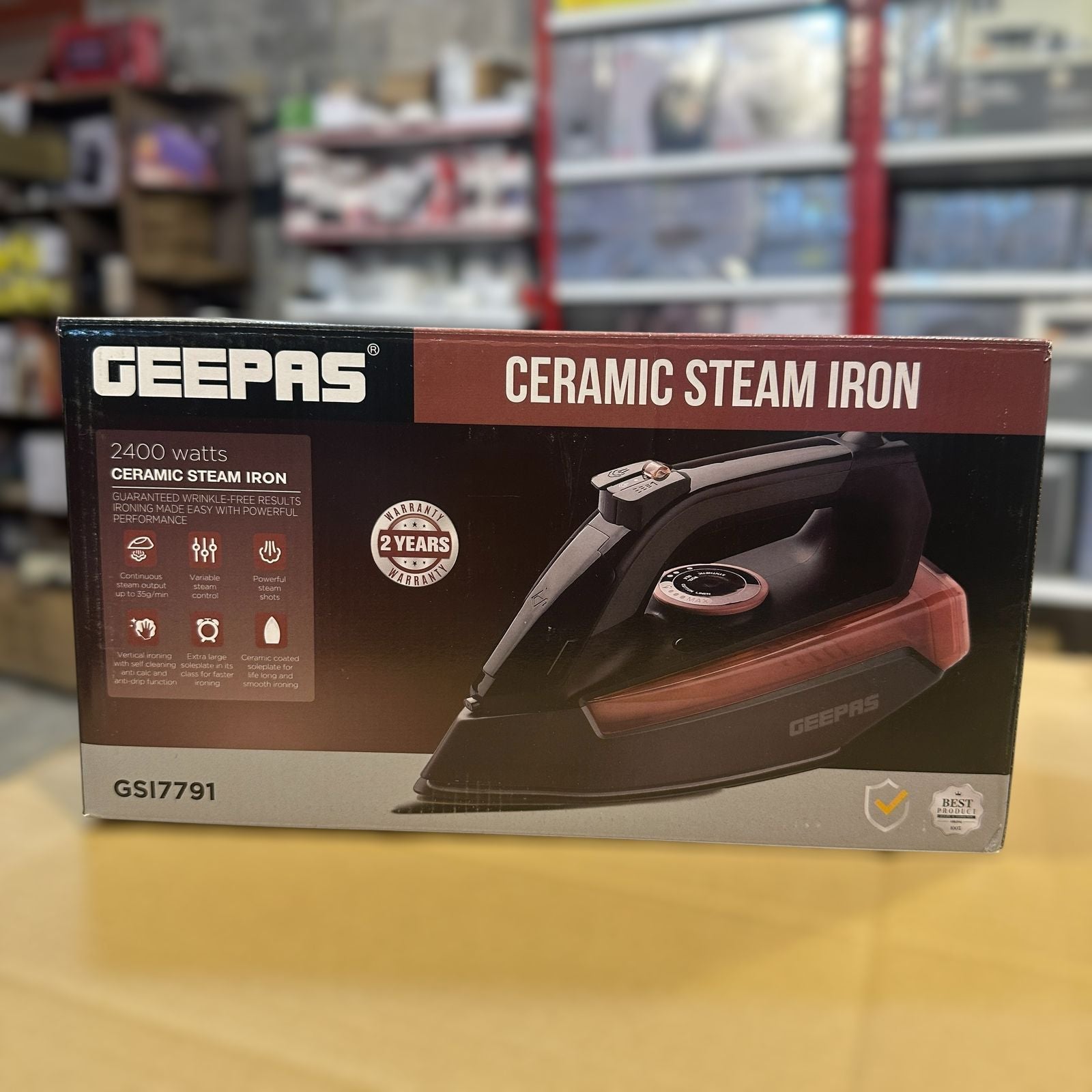 Geepas Ceramic Steam Iron 7791