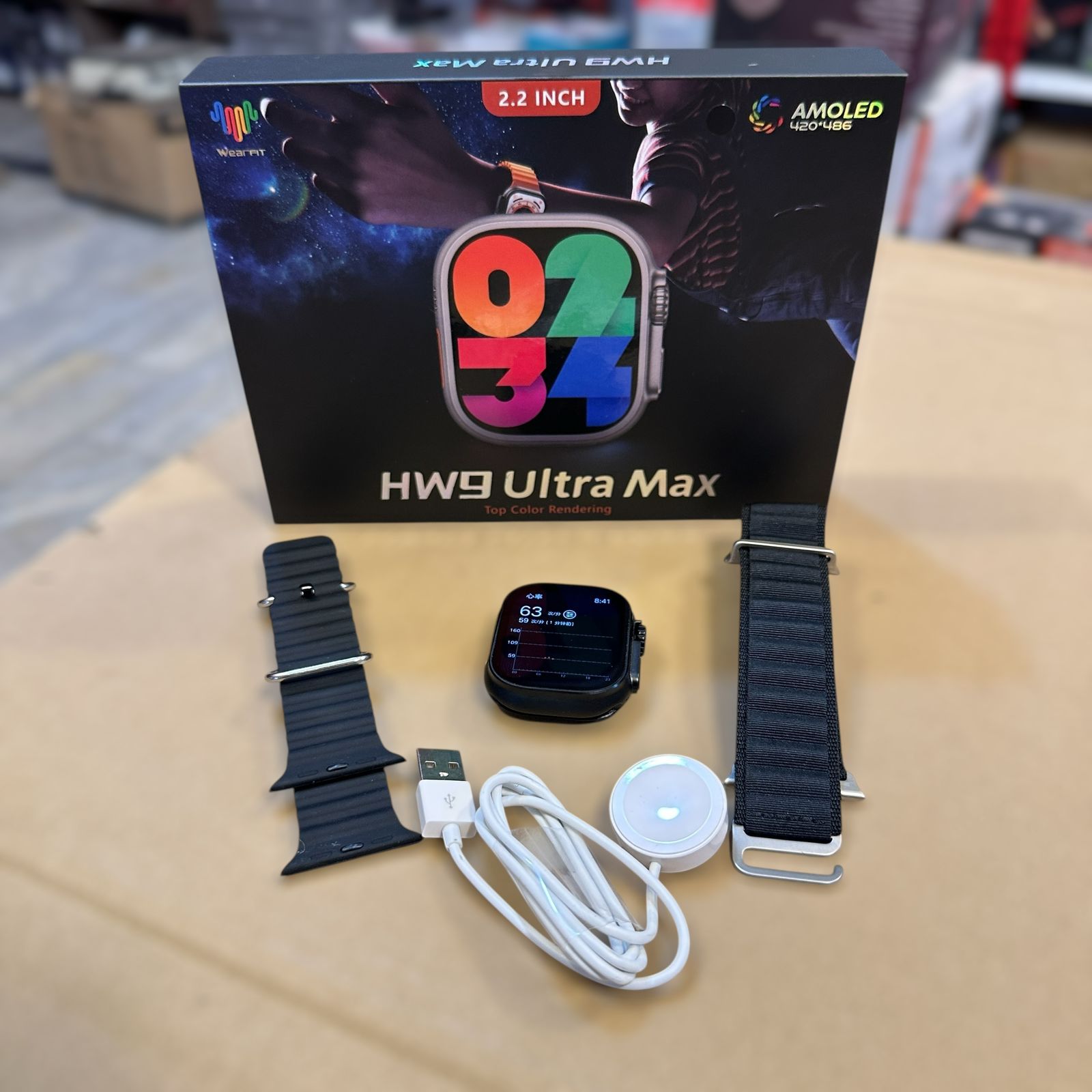 Wearfit HW9 Ultra Max Amoled Screen Smart Watch