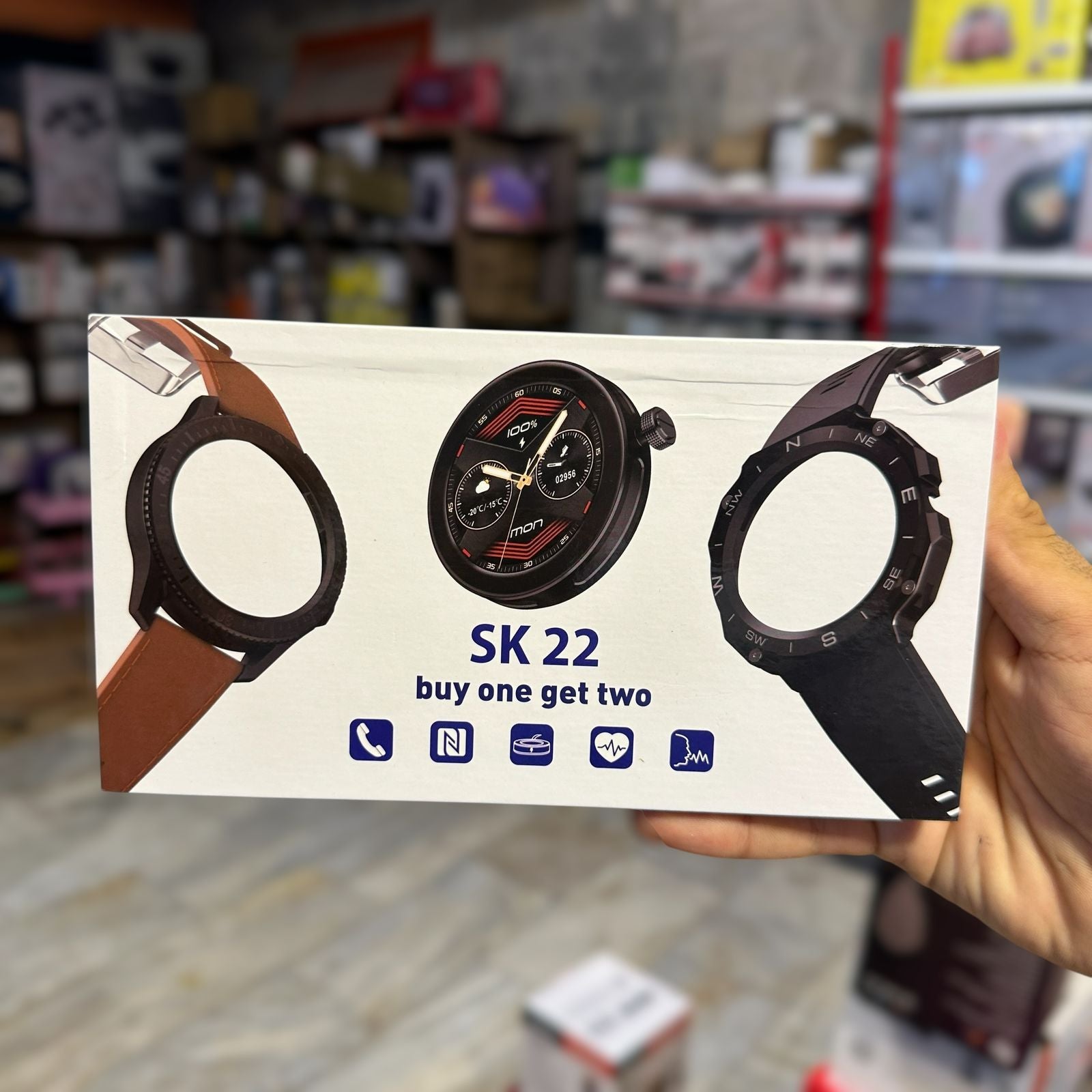 SK 22 2 in 1 Smart Watch With Bluetooth Calling