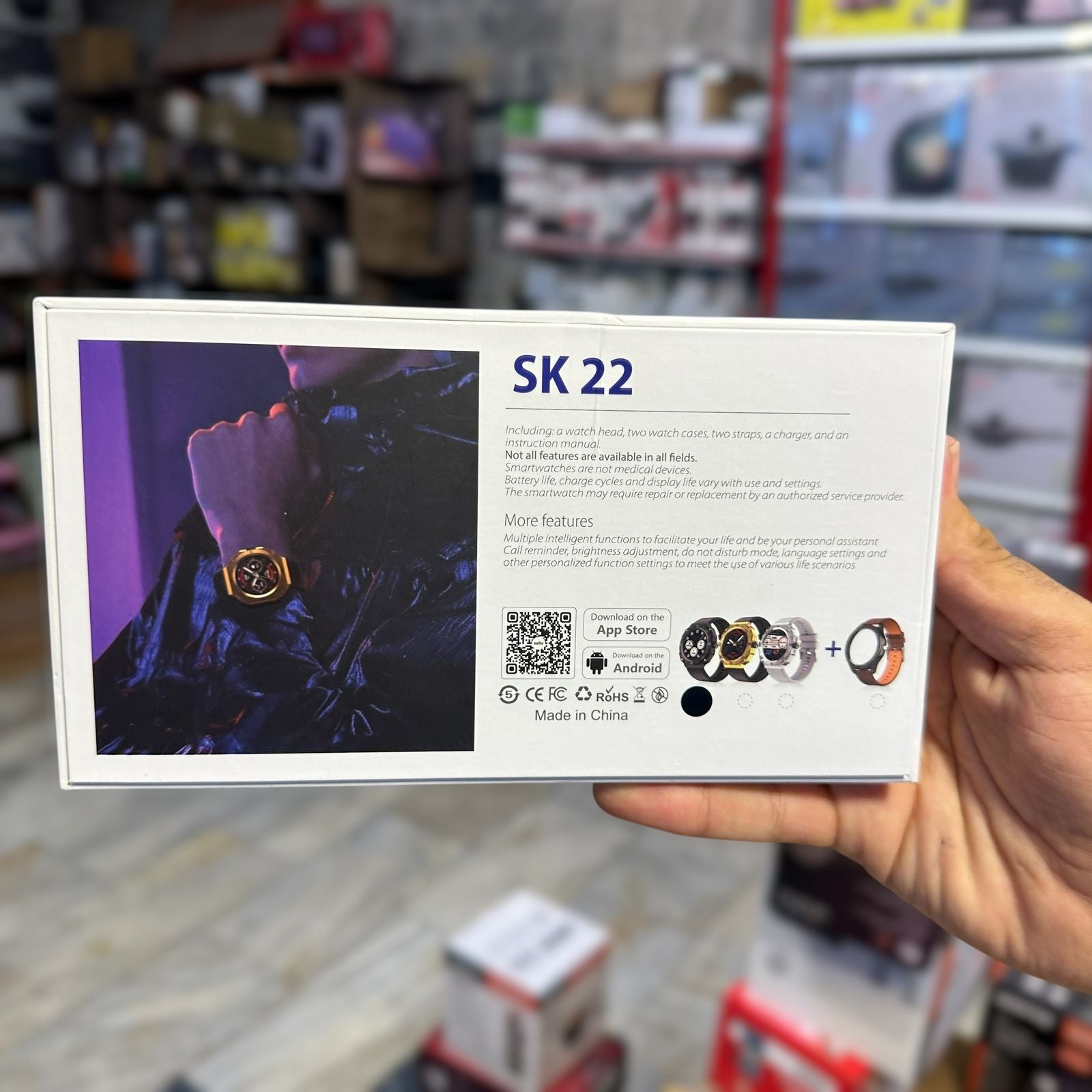 SK 22 2 in 1 Smart Watch With Bluetooth Calling