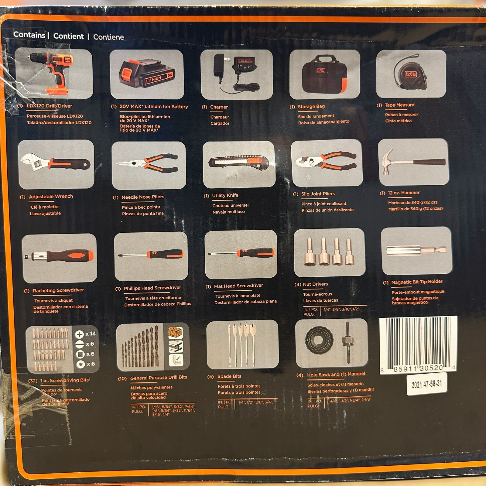 Black+Decker 68 Piece Project Drill & Driver