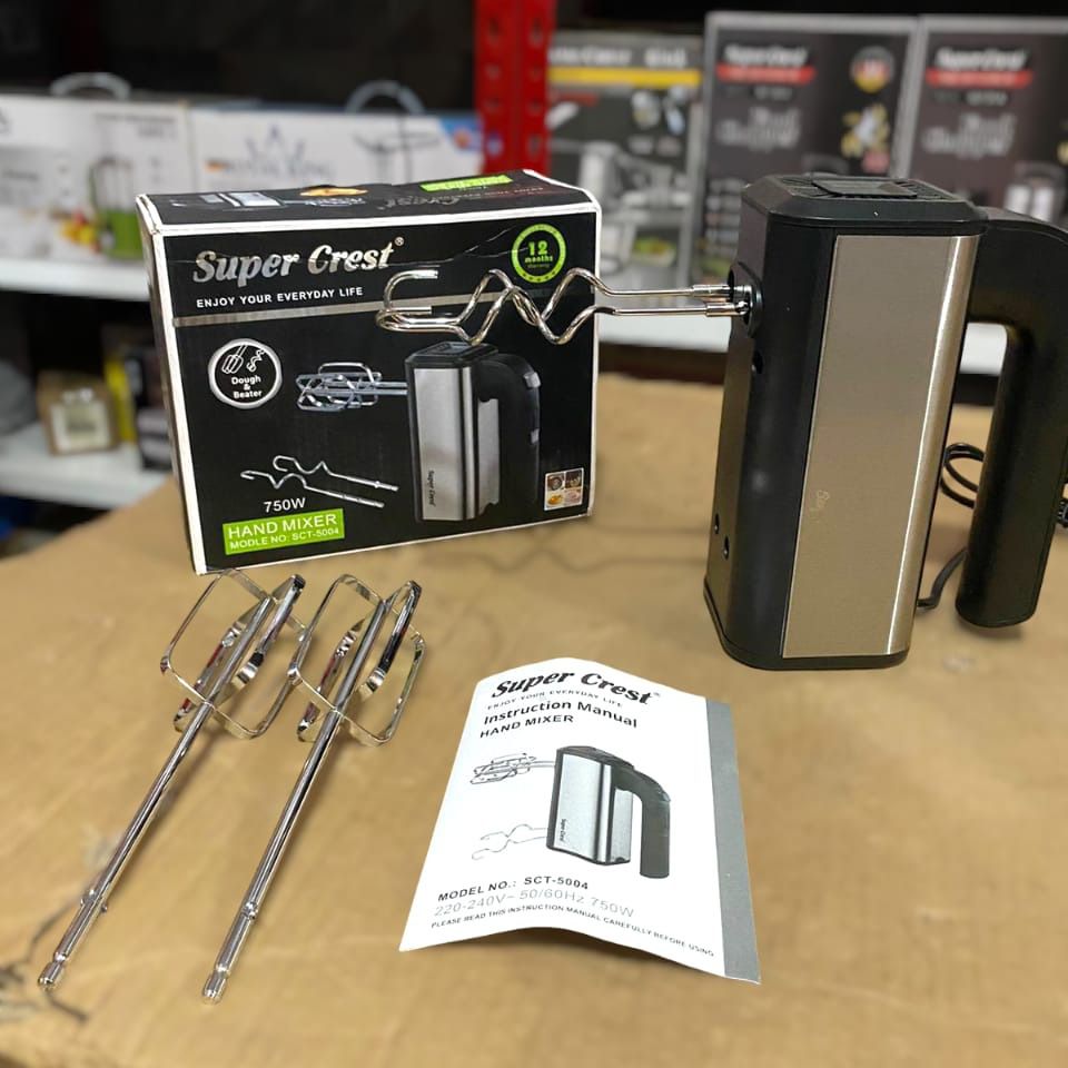 SUPER CREST Hand Mixer 750W SCT-5004