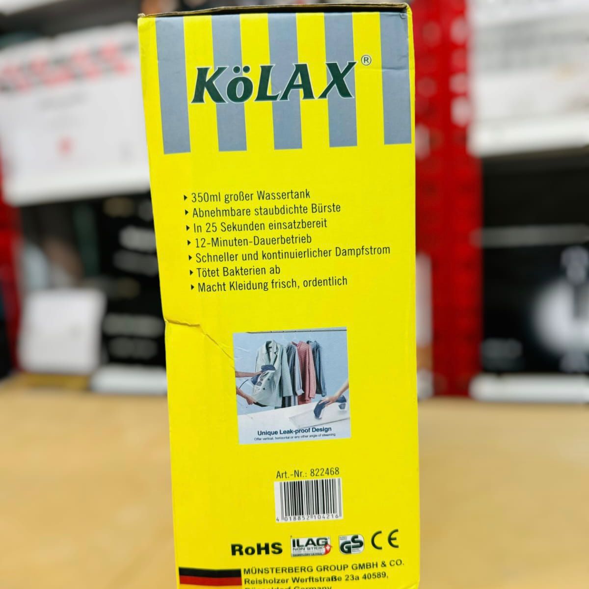 KoLAX Handheld Garments Steamer