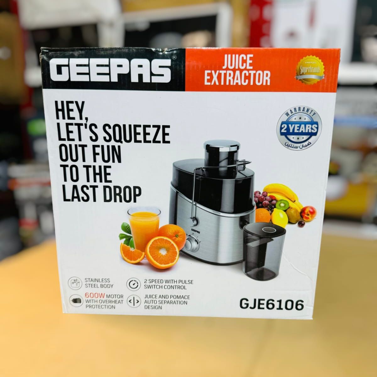 GEEPAS Juice Extractor GJE6106