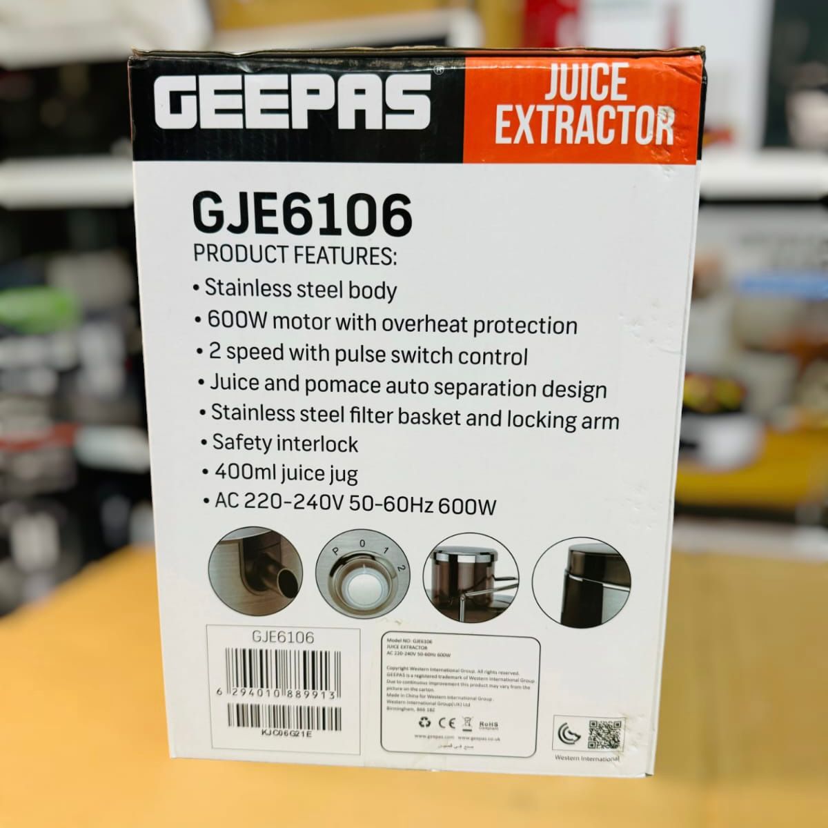 GEEPAS Juice Extractor GJE6106