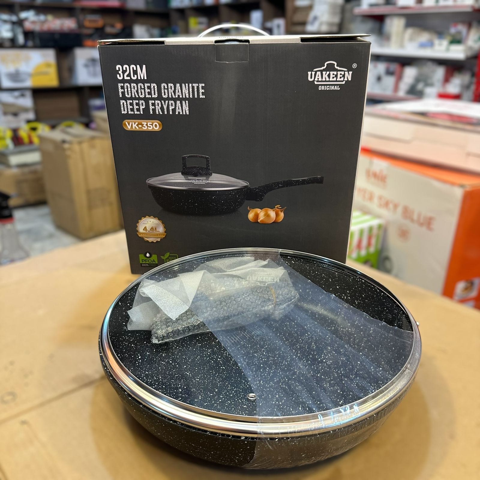 Uakeen Germany Forged Granite Deep Frypan 32cm VK-350