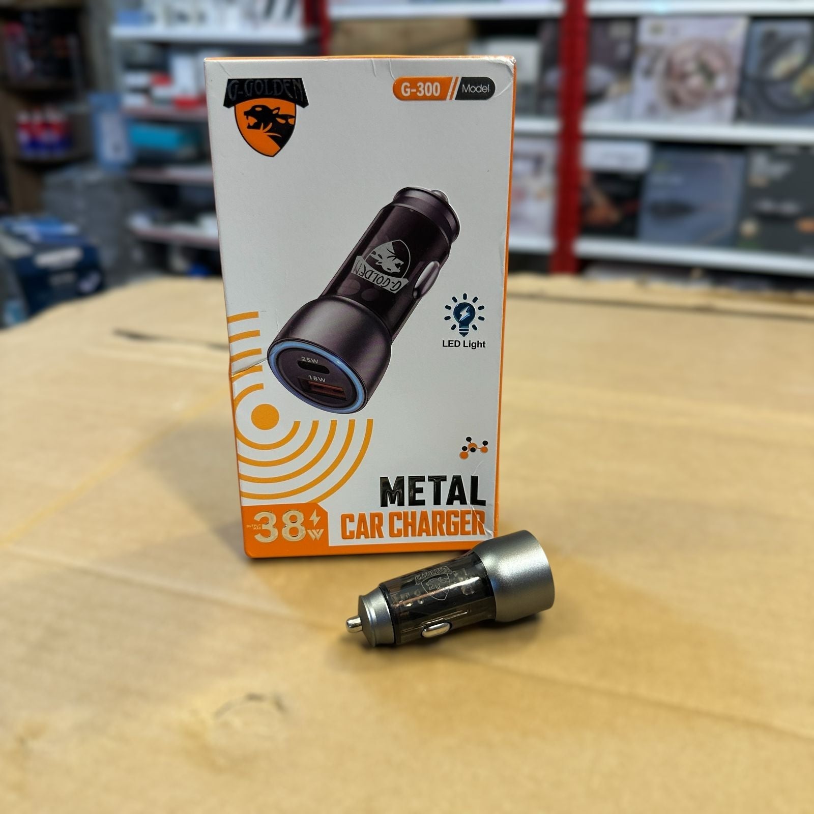 Metal 38W Car Charger G-300