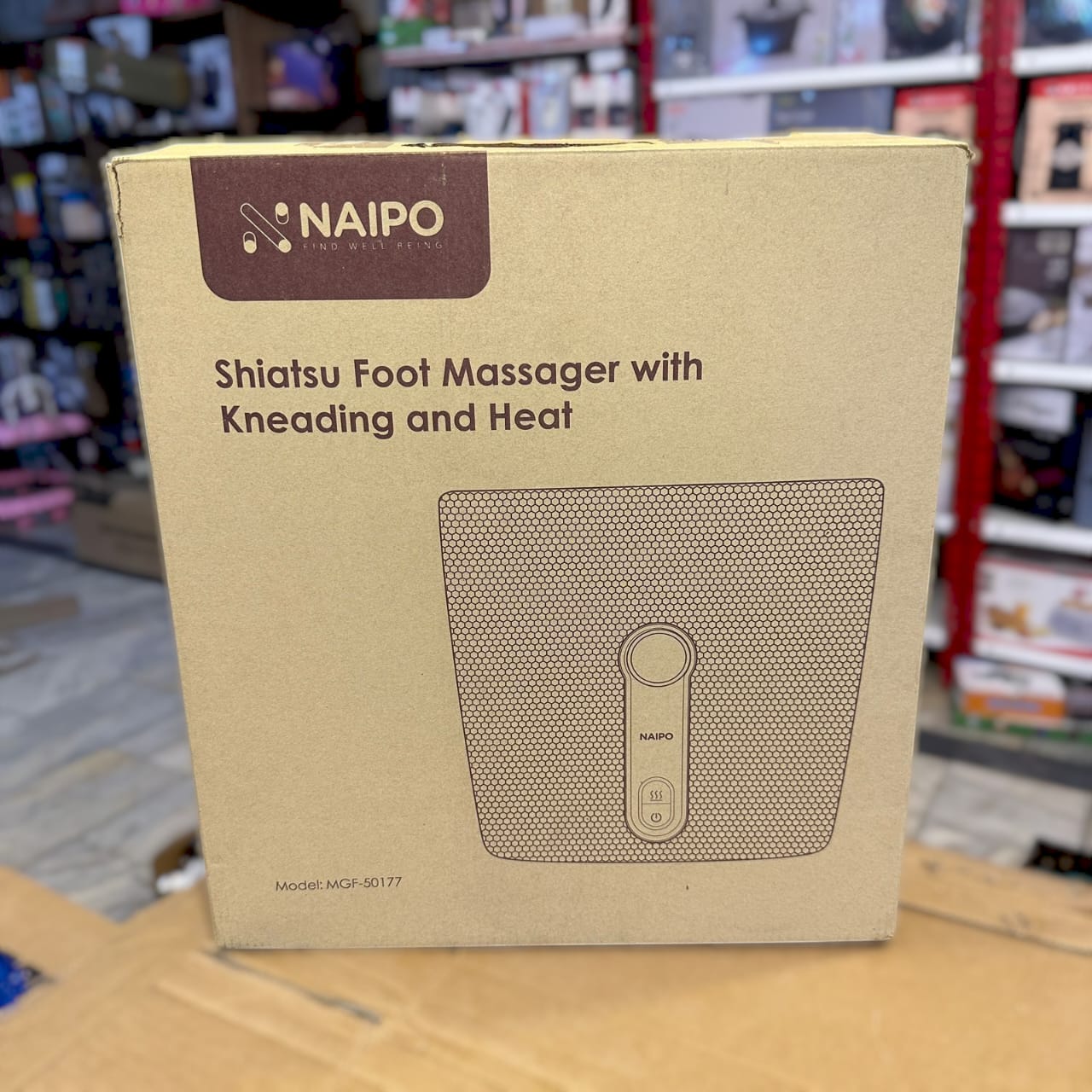 Naipo Shiatsu Foot Massager with Kneading & Heat