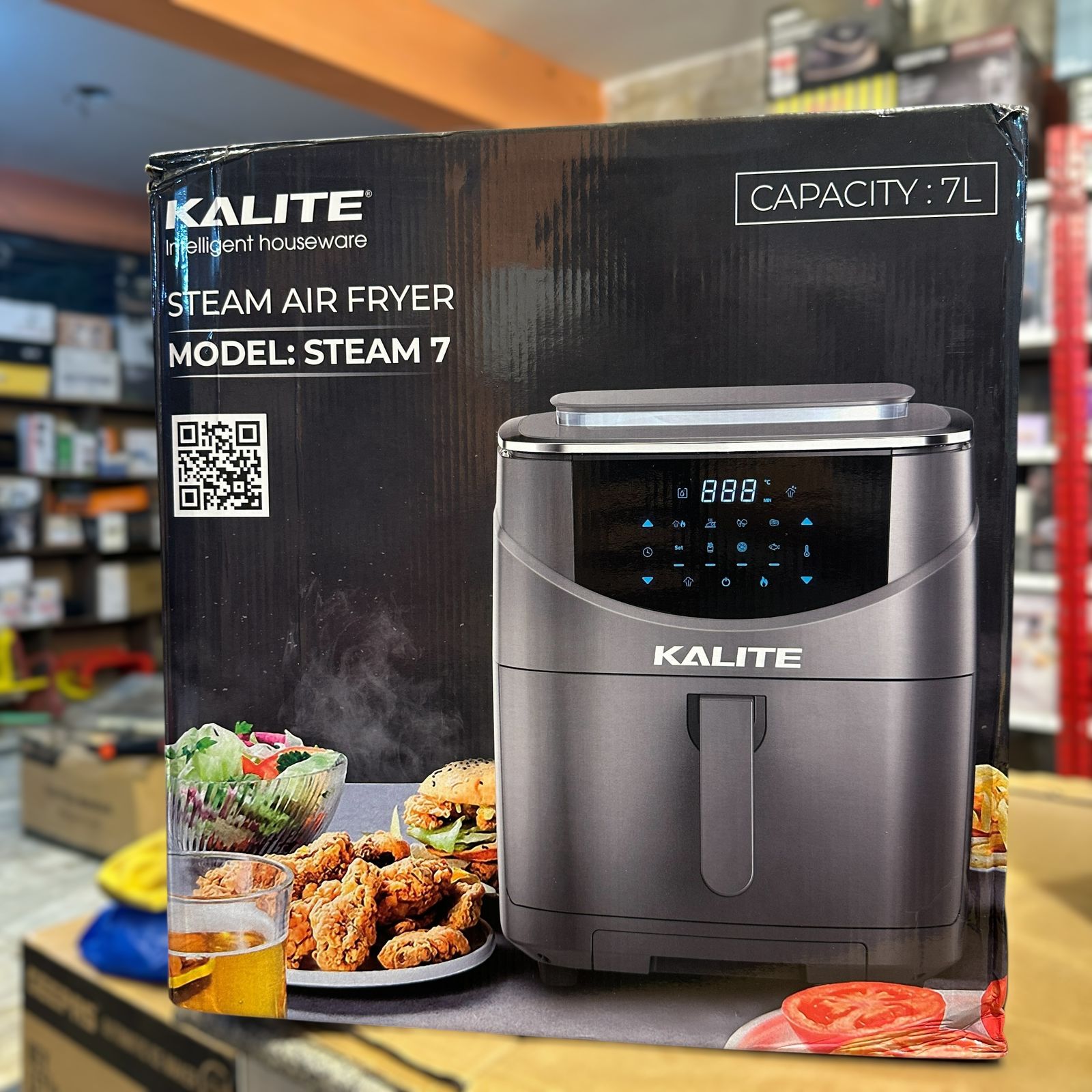 KALITE Digital Air Fryers with Steamer XXL 7L