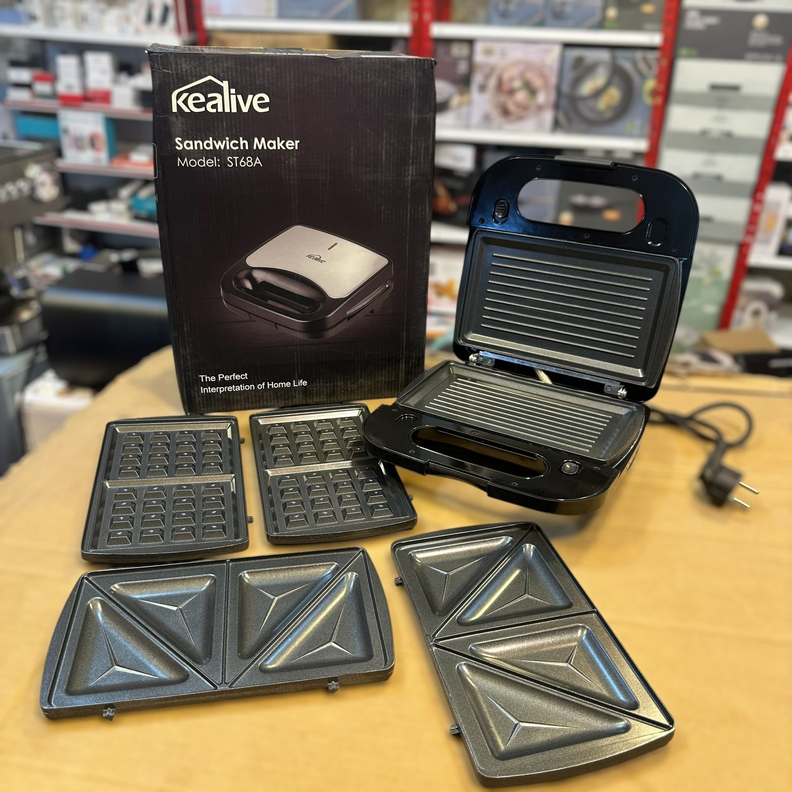 3 In 1 Kealive Sandwich Maker & Grill Maker