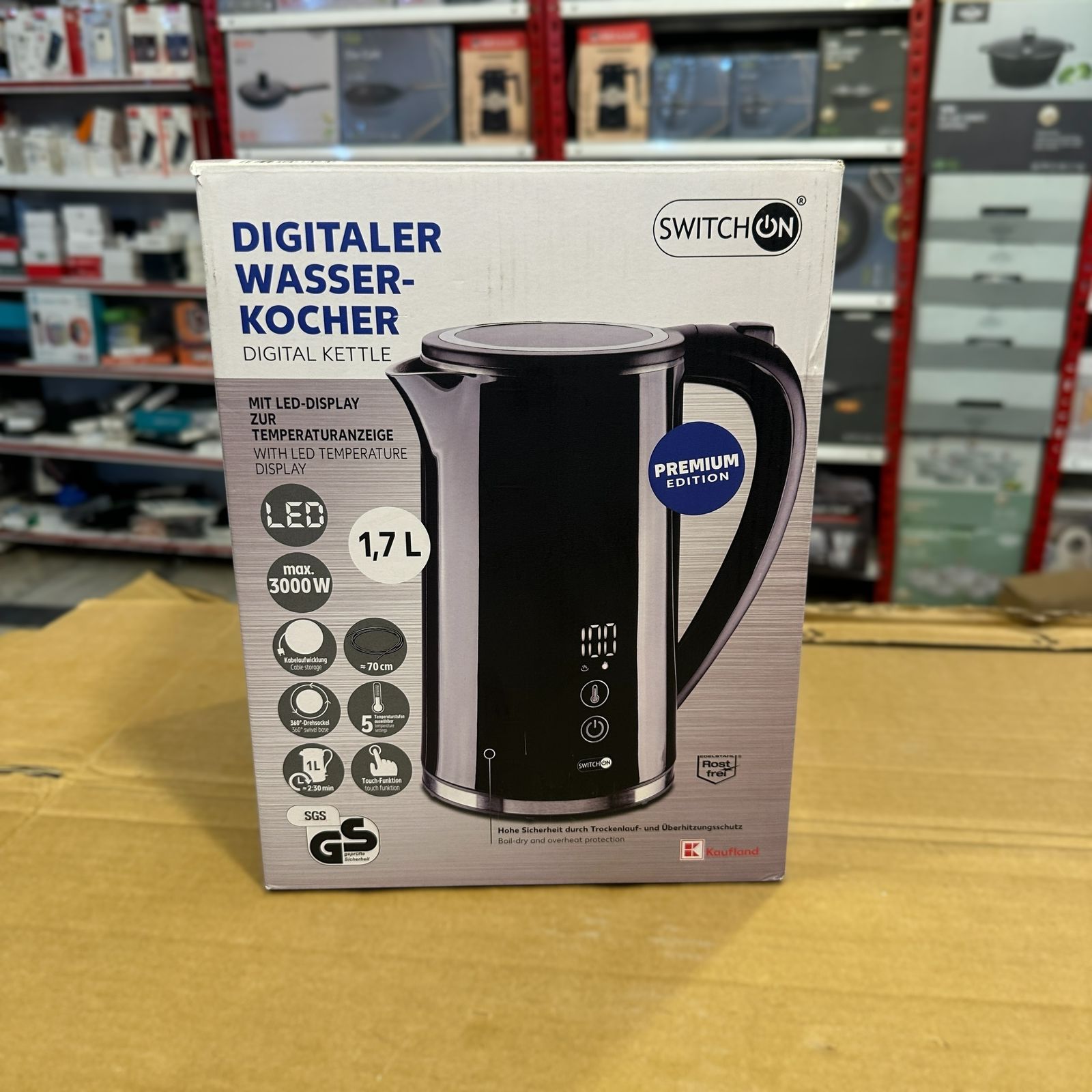German Lot Digital Switchon 1.7L Kettle
