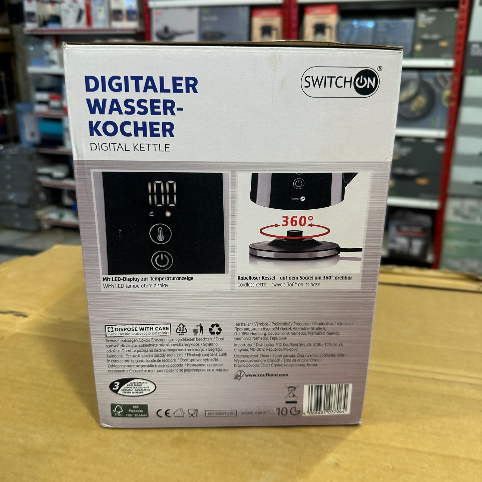 German Lot Digital Switchon 1.7L Kettle