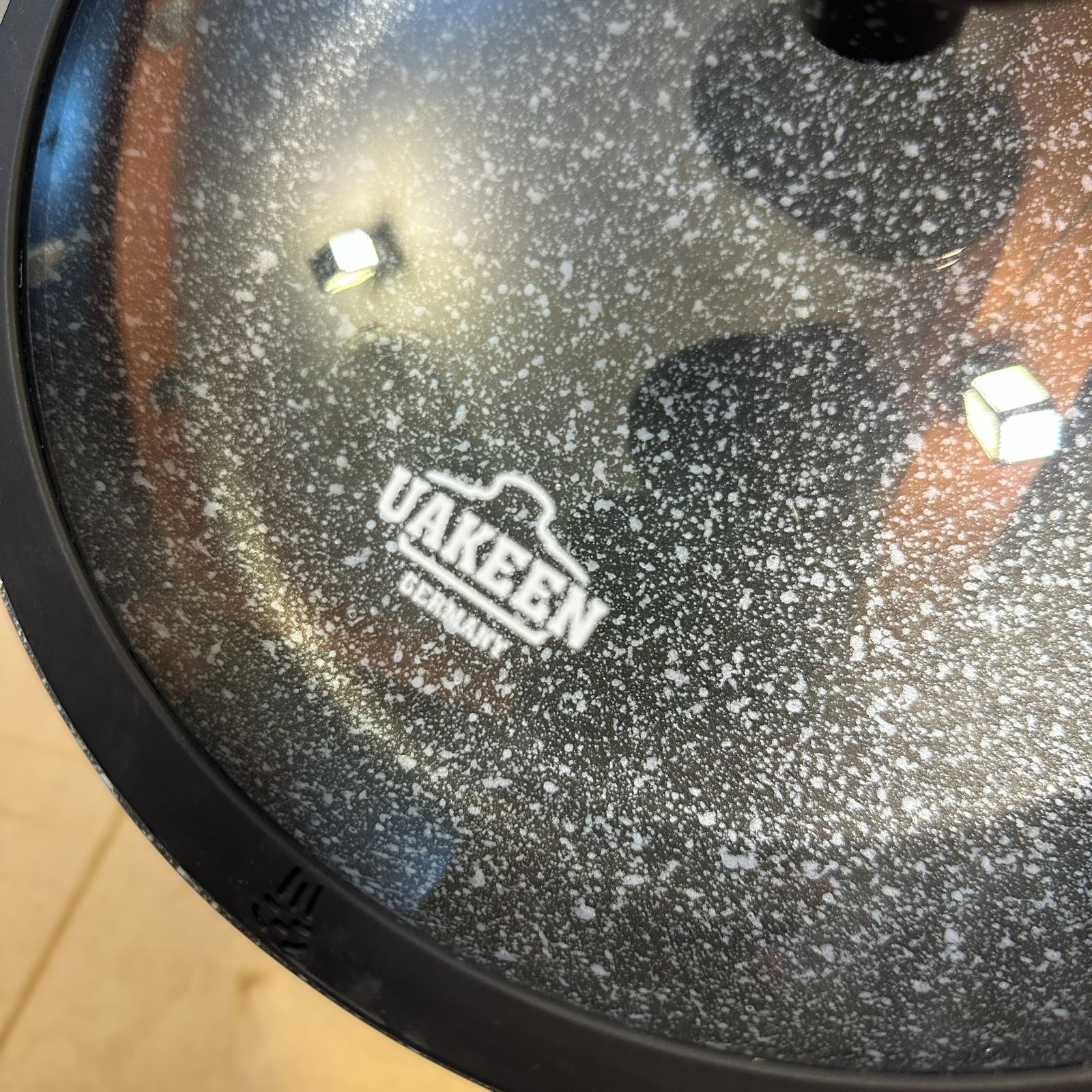 Uakeen Germany Induction Die-Cast Granite Frypan with Lid VK-JP428