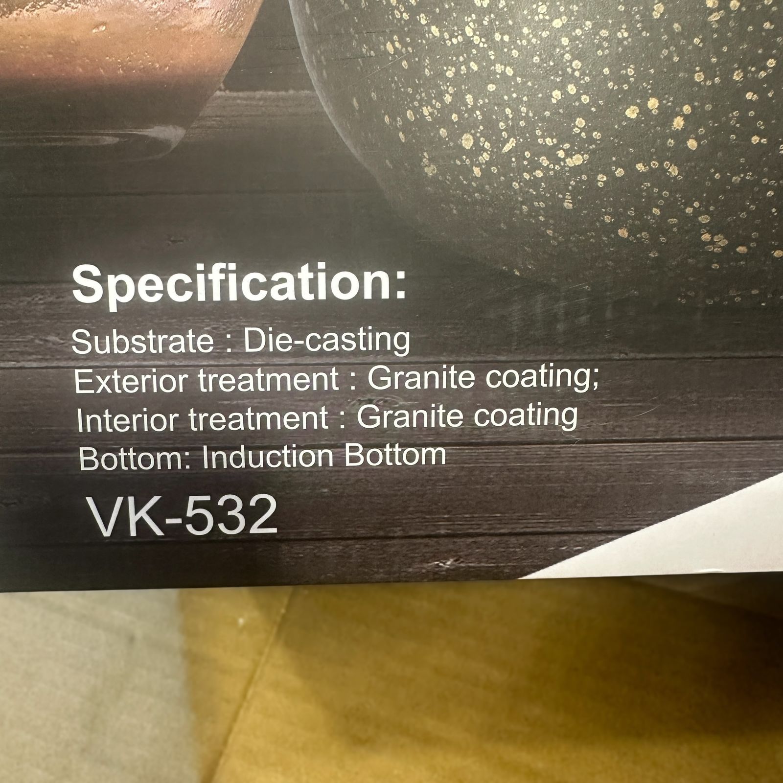 Uakeen Germany Induction Die-Cast Granite Casserole 32cm VK-532