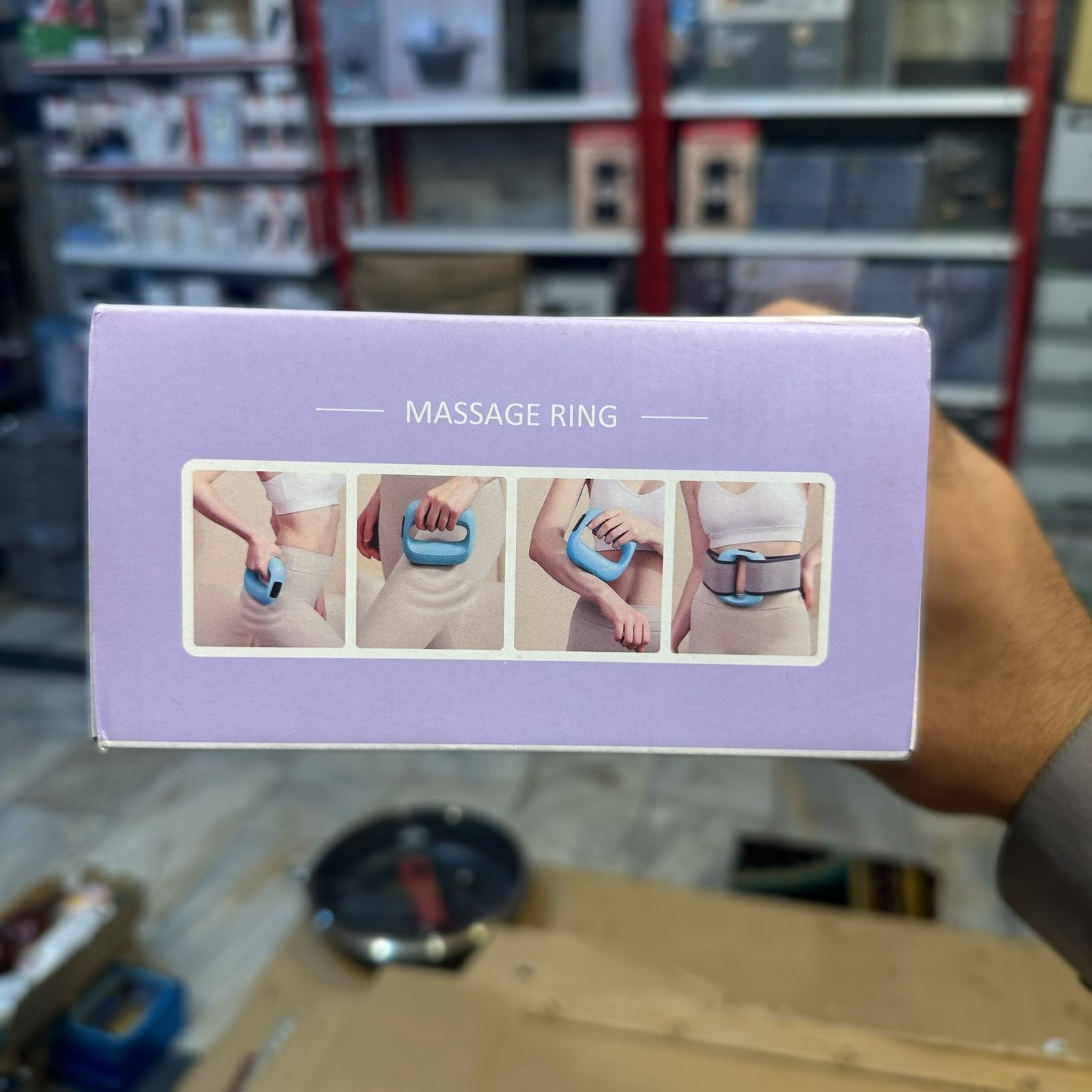 Rechargeable Massager Ring with Back Belt
