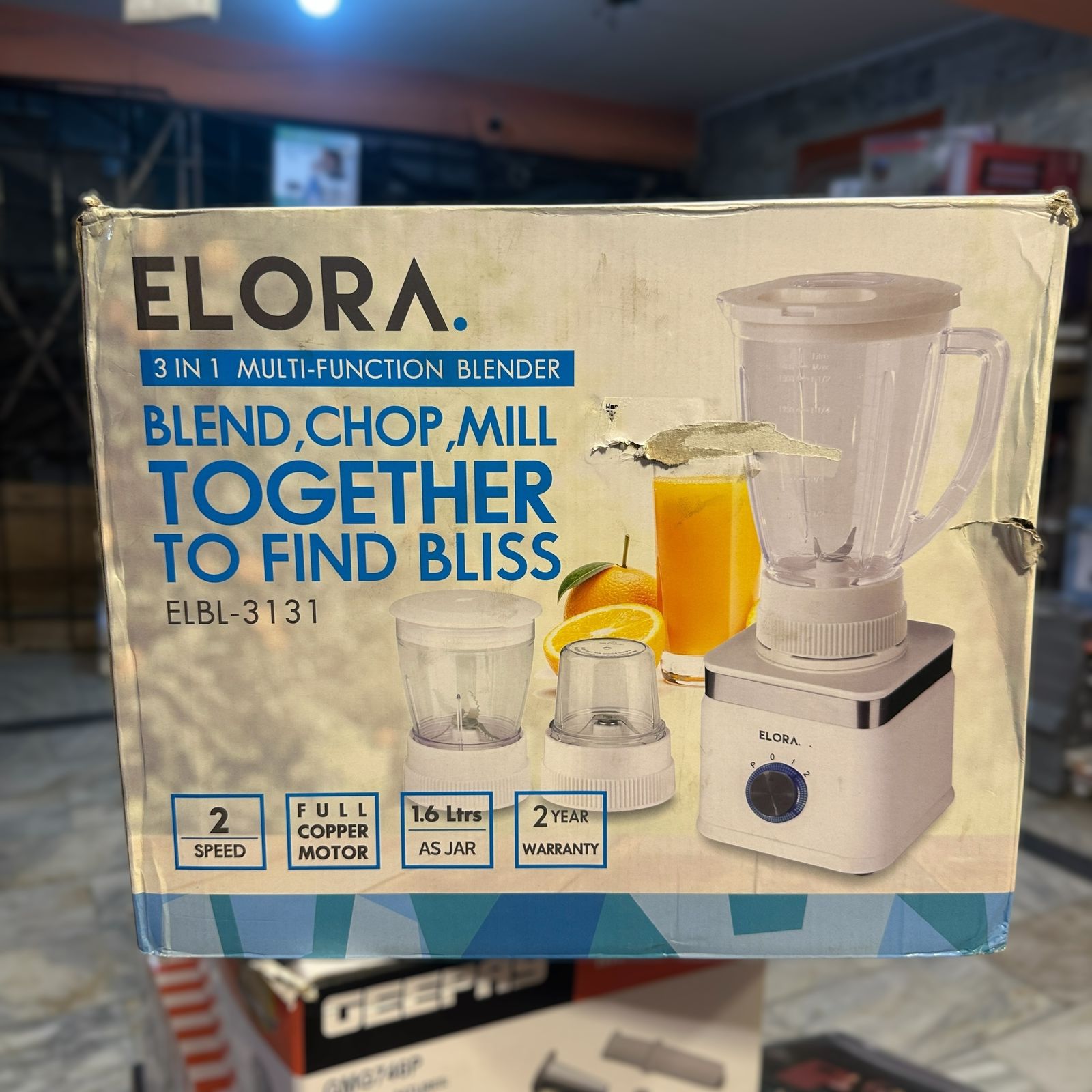 Elora 3 in 1 Multifunctional Blender 400W