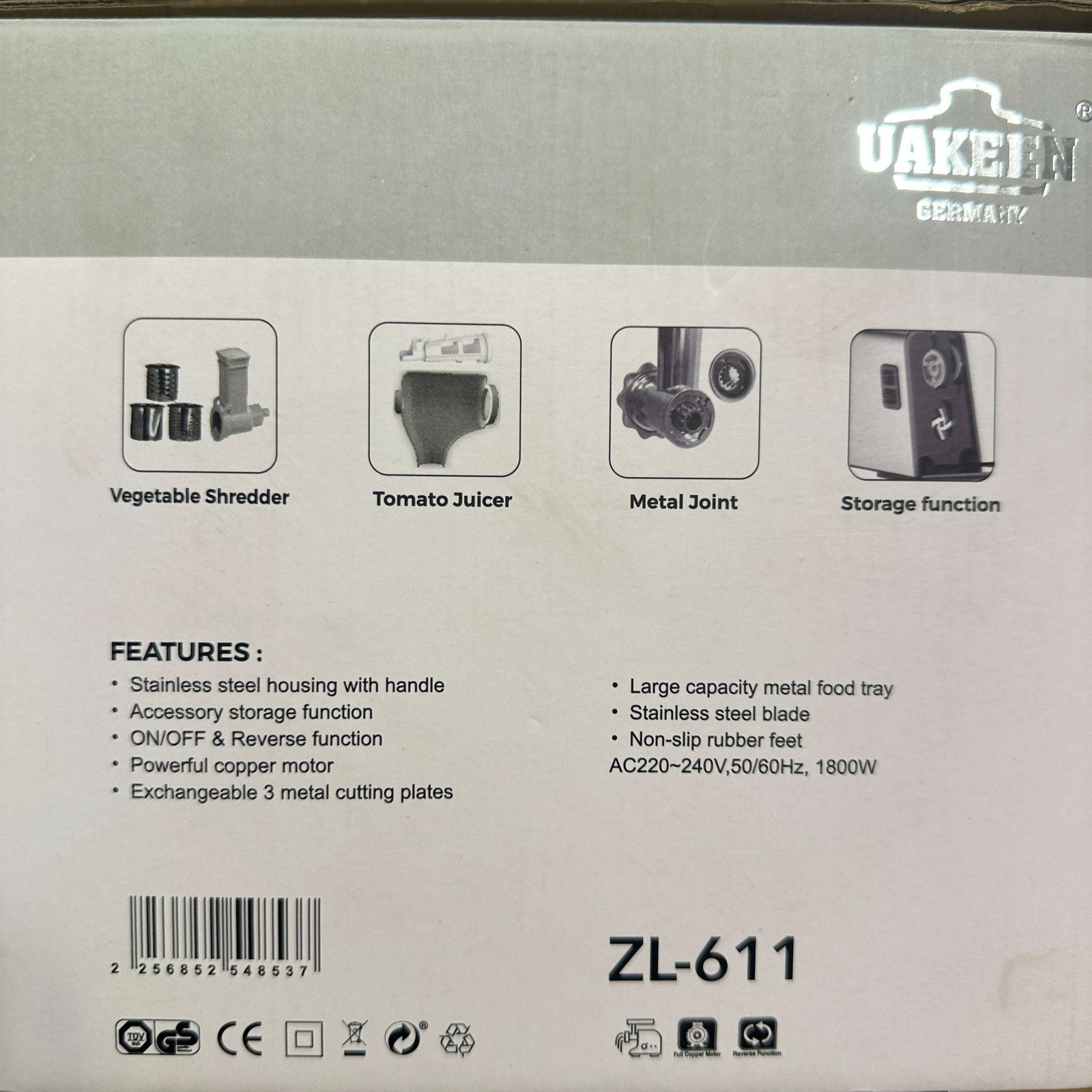 Uakeen Germany Meat Mincers ZL-611