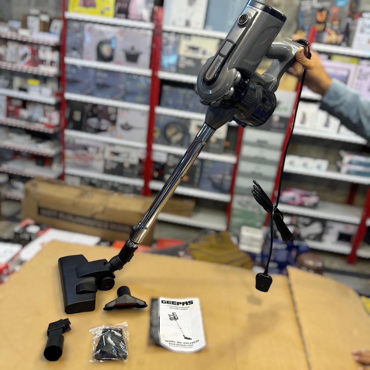 Geepas 2 in 1 Corded Stick & Handheld Vacuum Cleaner 19036