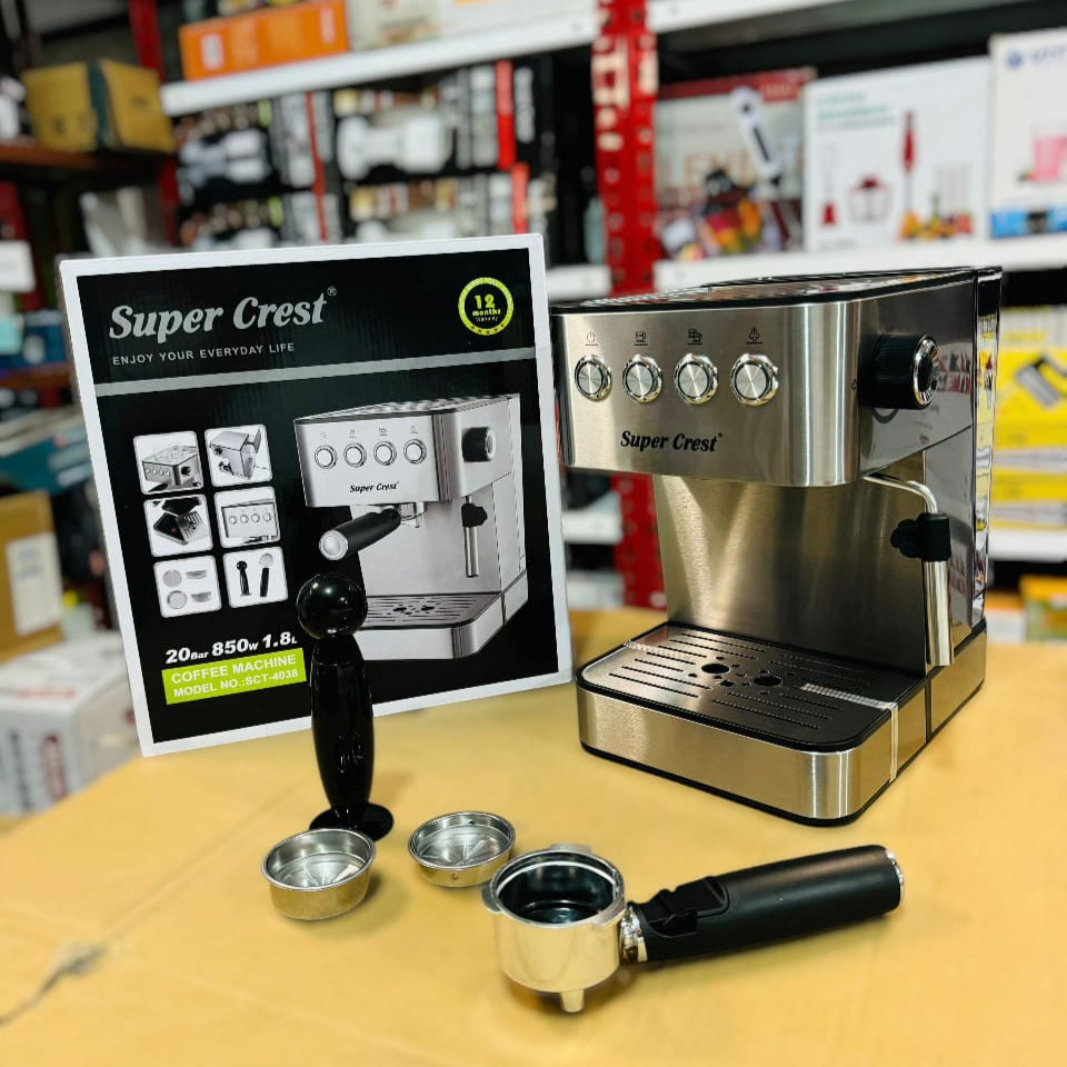 Super Crest Espresso Coffee Maker