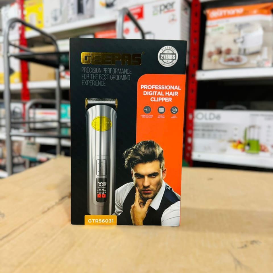 GEEPAS Professional Digital Hair Clipper-56031