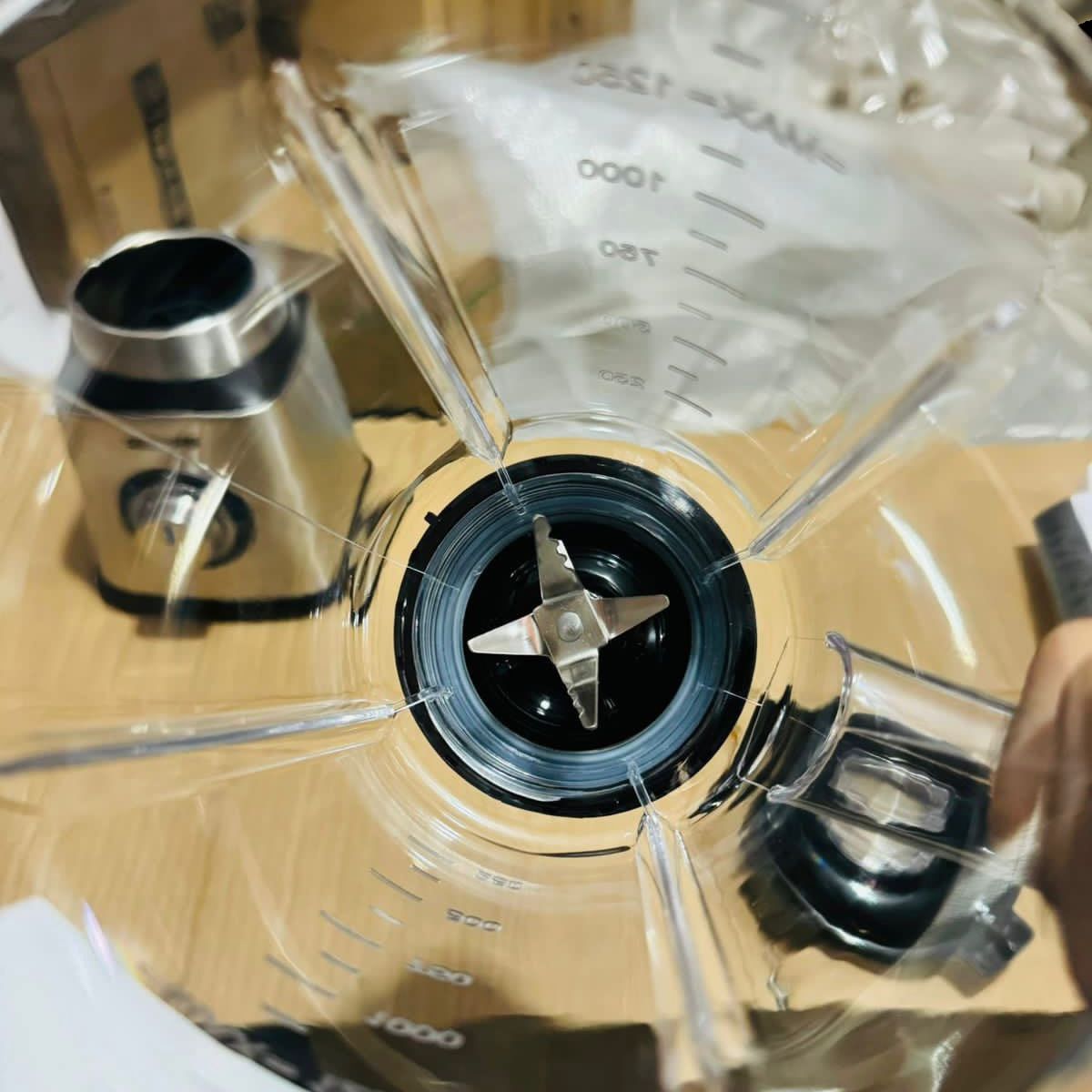 GEEPAS 600W 2 in 1 Stainless Steel Blender-5446