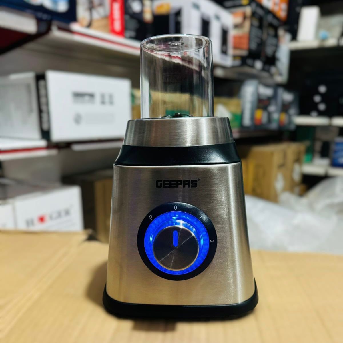 GEEPAS 600W 2 in 1 Stainless Steel Blender-5446