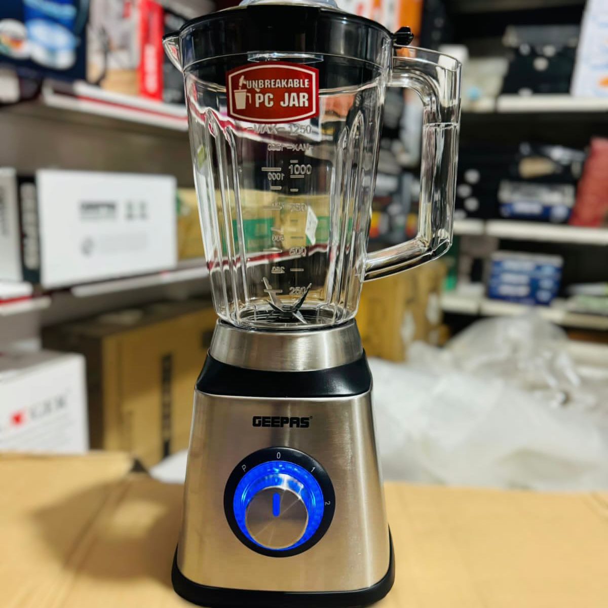 GEEPAS 600W 2 in 1 Stainless Steel Blender-5446