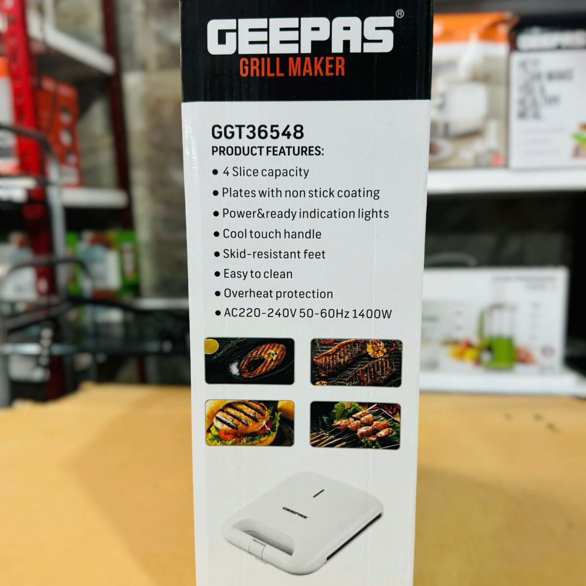 Geepas 1400W Grill Maker-36548