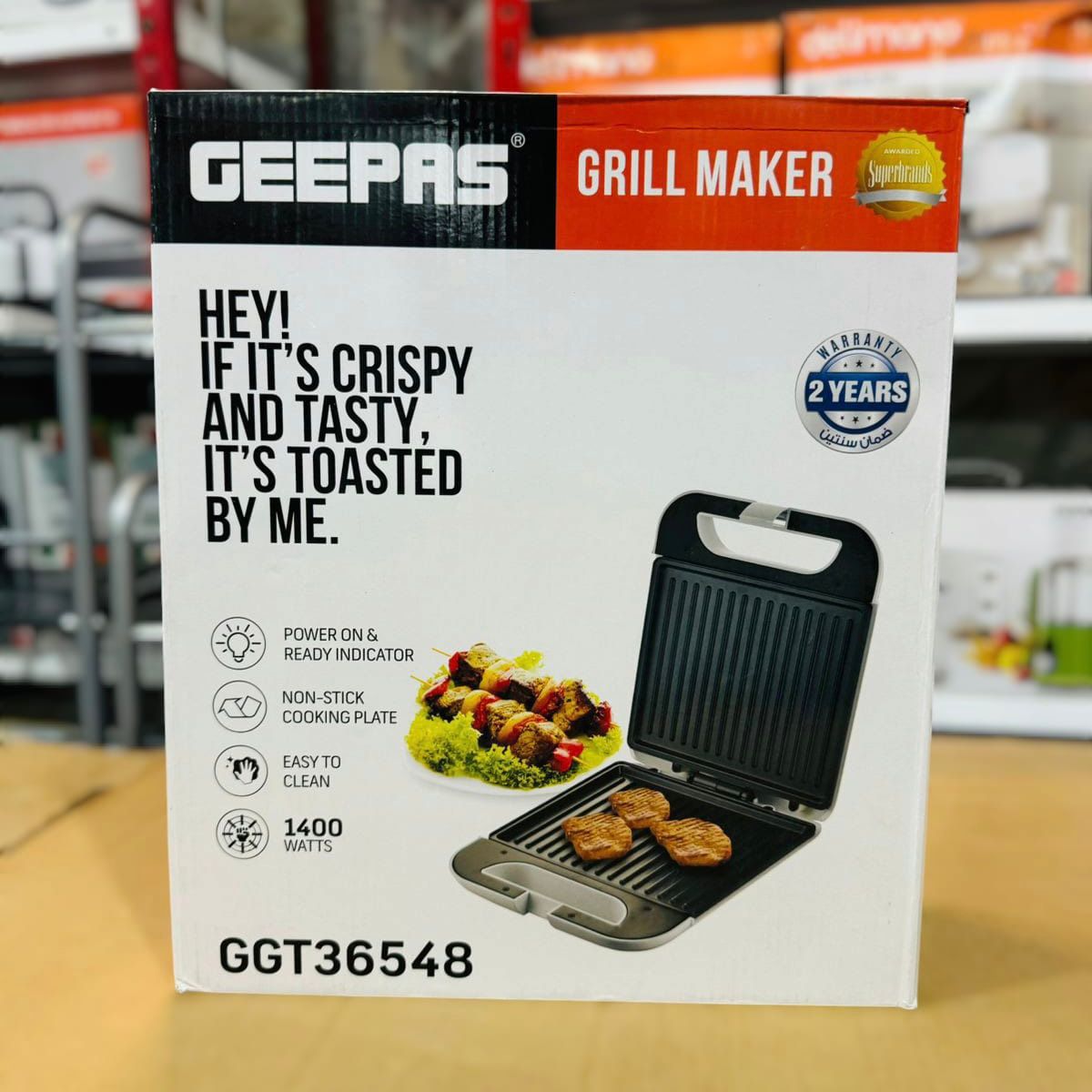 Geepas 1400W Grill Maker-36548
