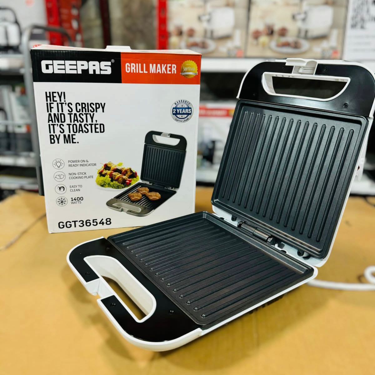Geepas 1400W Grill Maker-36548