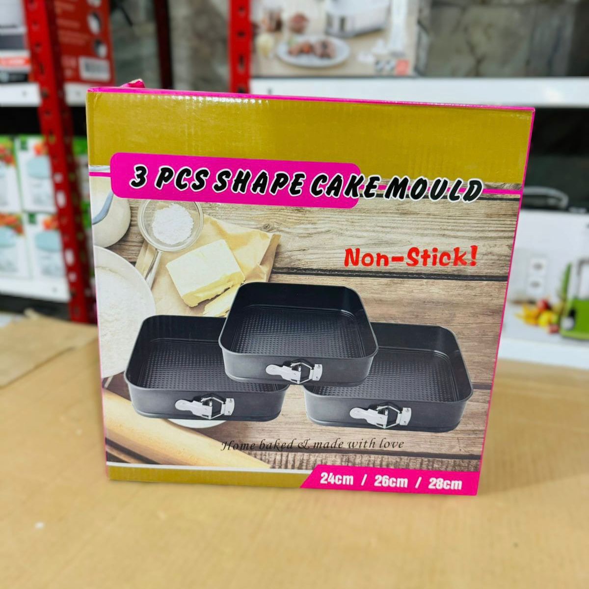 3Pcs Non-Stick Cake Mould Set