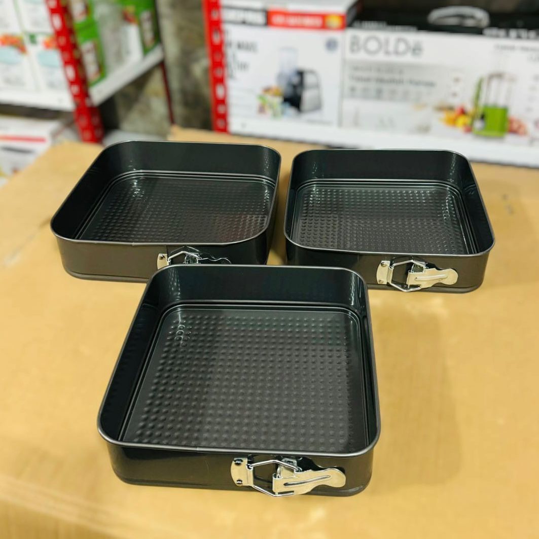 3Pcs Non-Stick Cake Mould Set