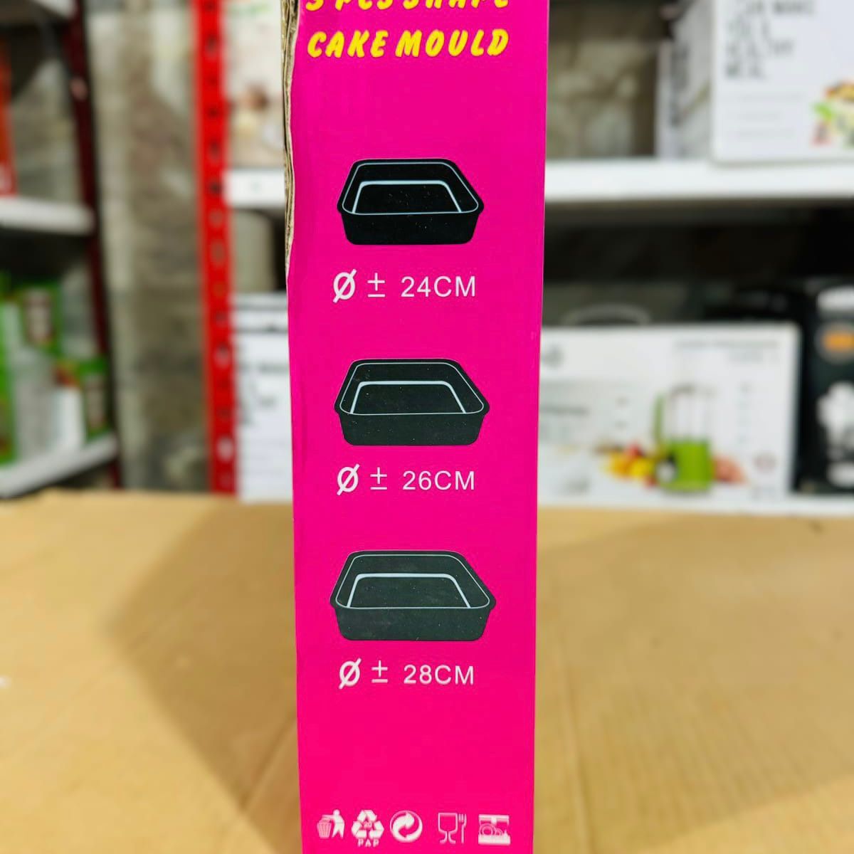 3Pcs Non-Stick Cake Mould Set