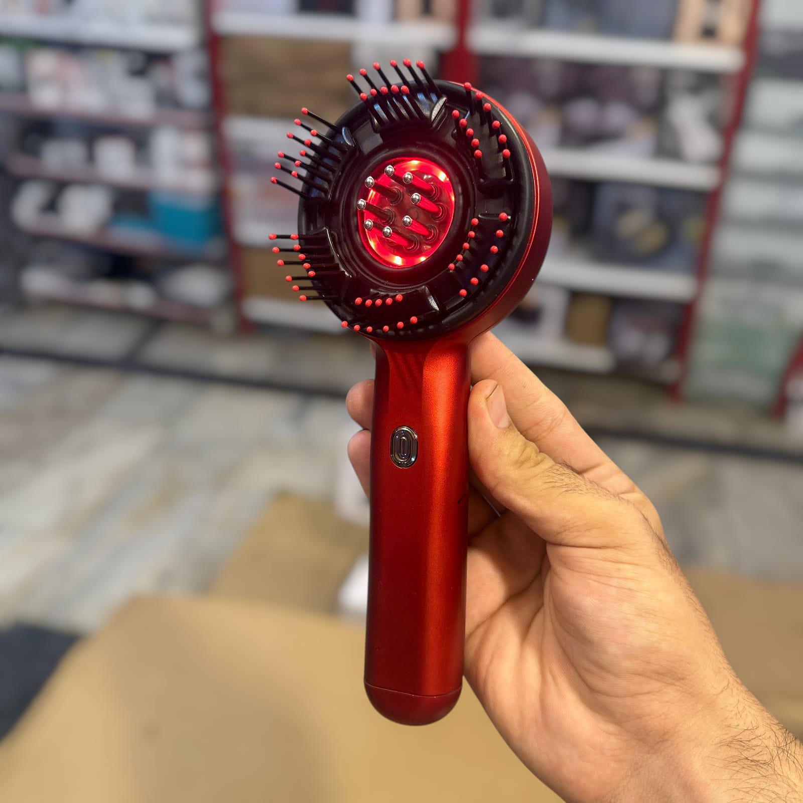Rechargeable Scalp Massager Comb for Hair Growth & Relaxation