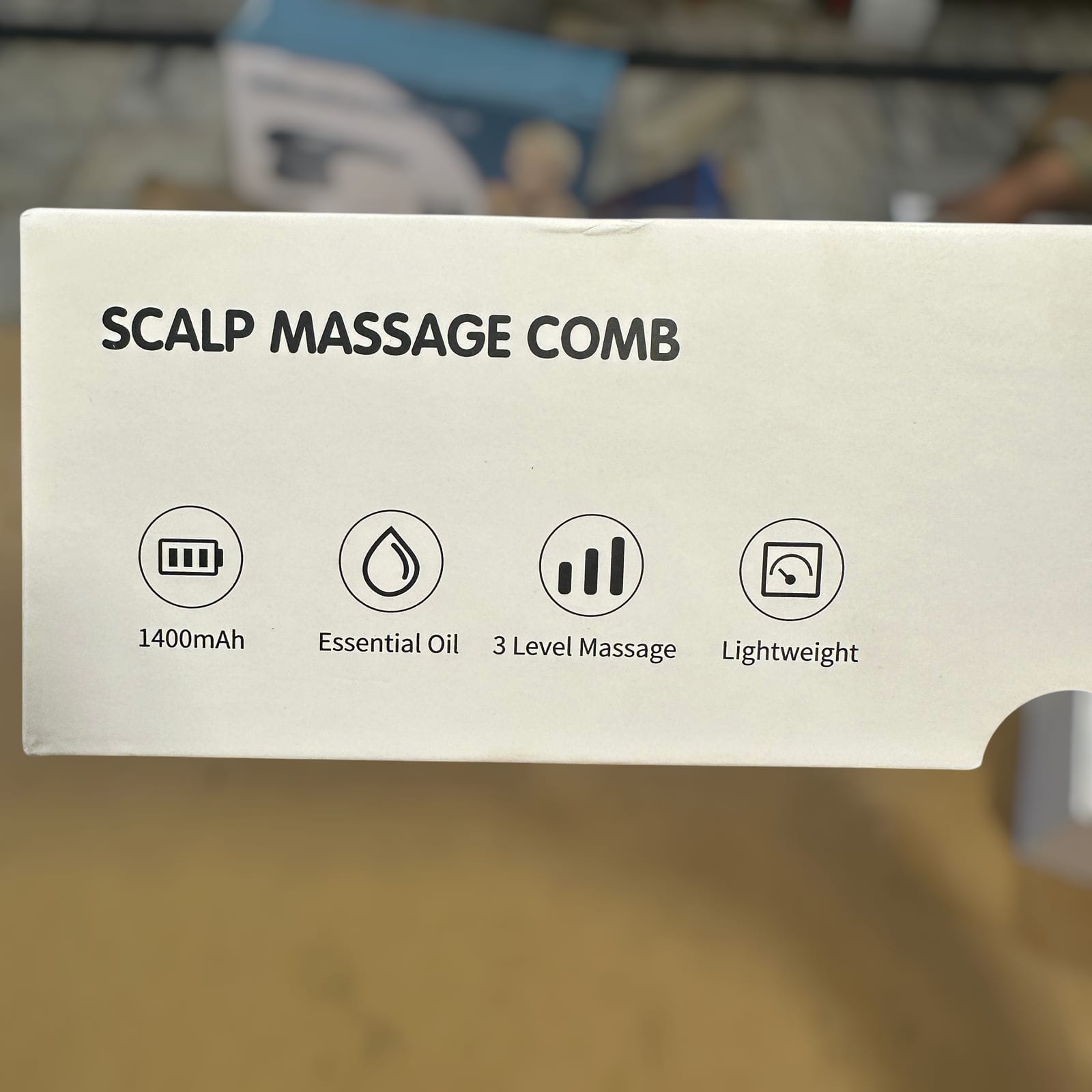 Rechargeable Scalp Massager Comb for Hair Growth & Relaxation