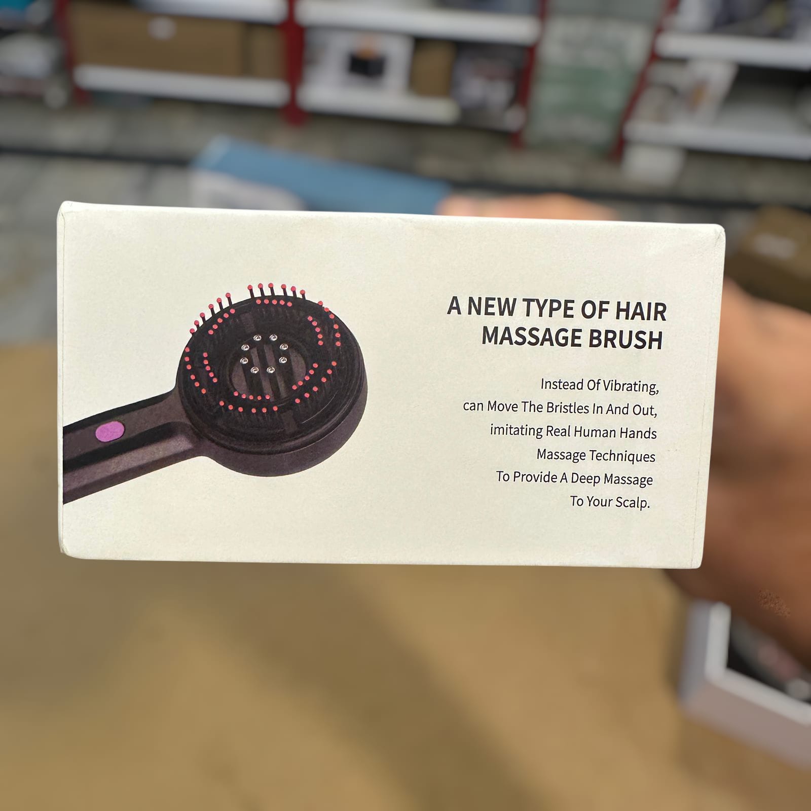 Rechargeable Scalp Massager Comb for Hair Growth & Relaxation