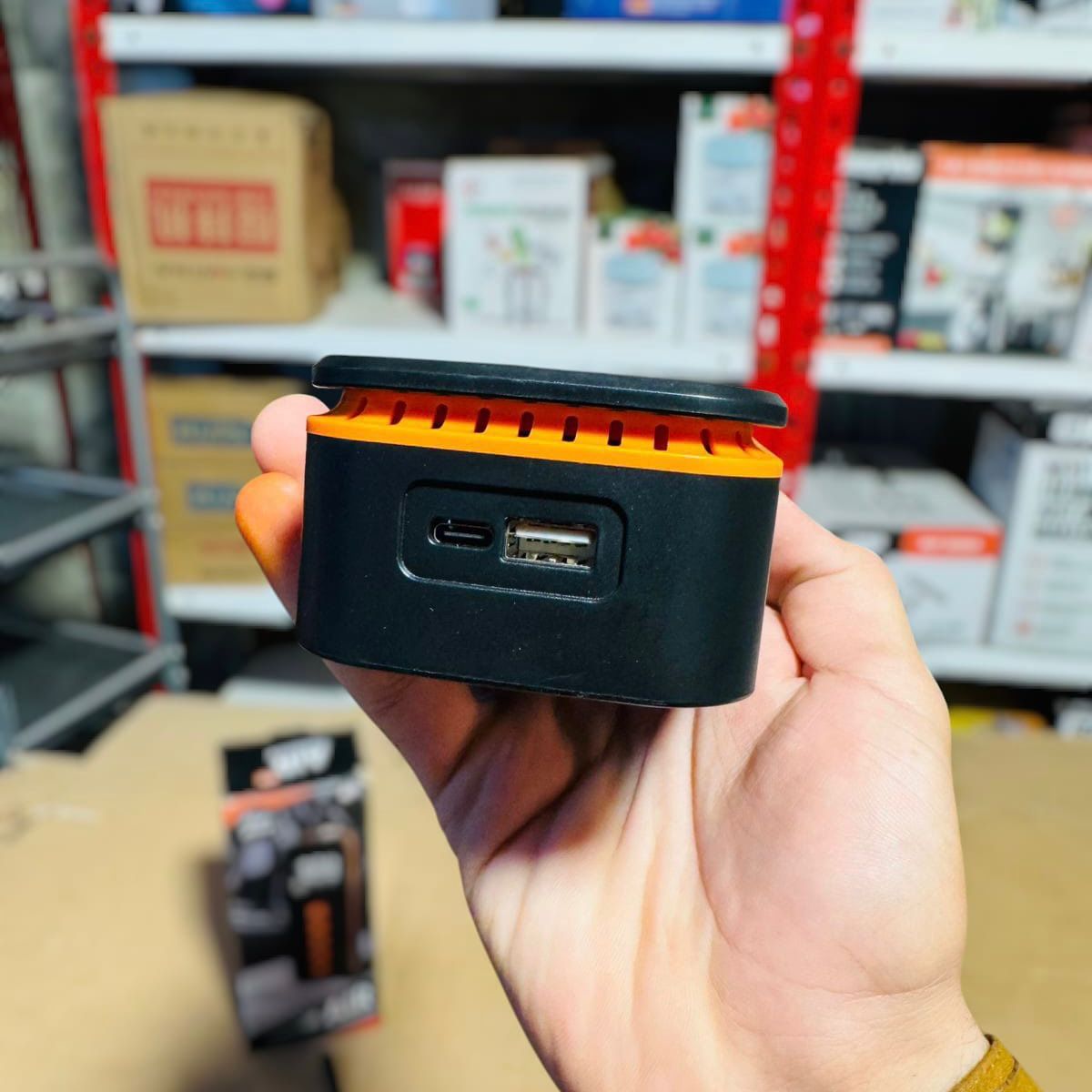 Chargeable Smart Air Compressor with Power Bank